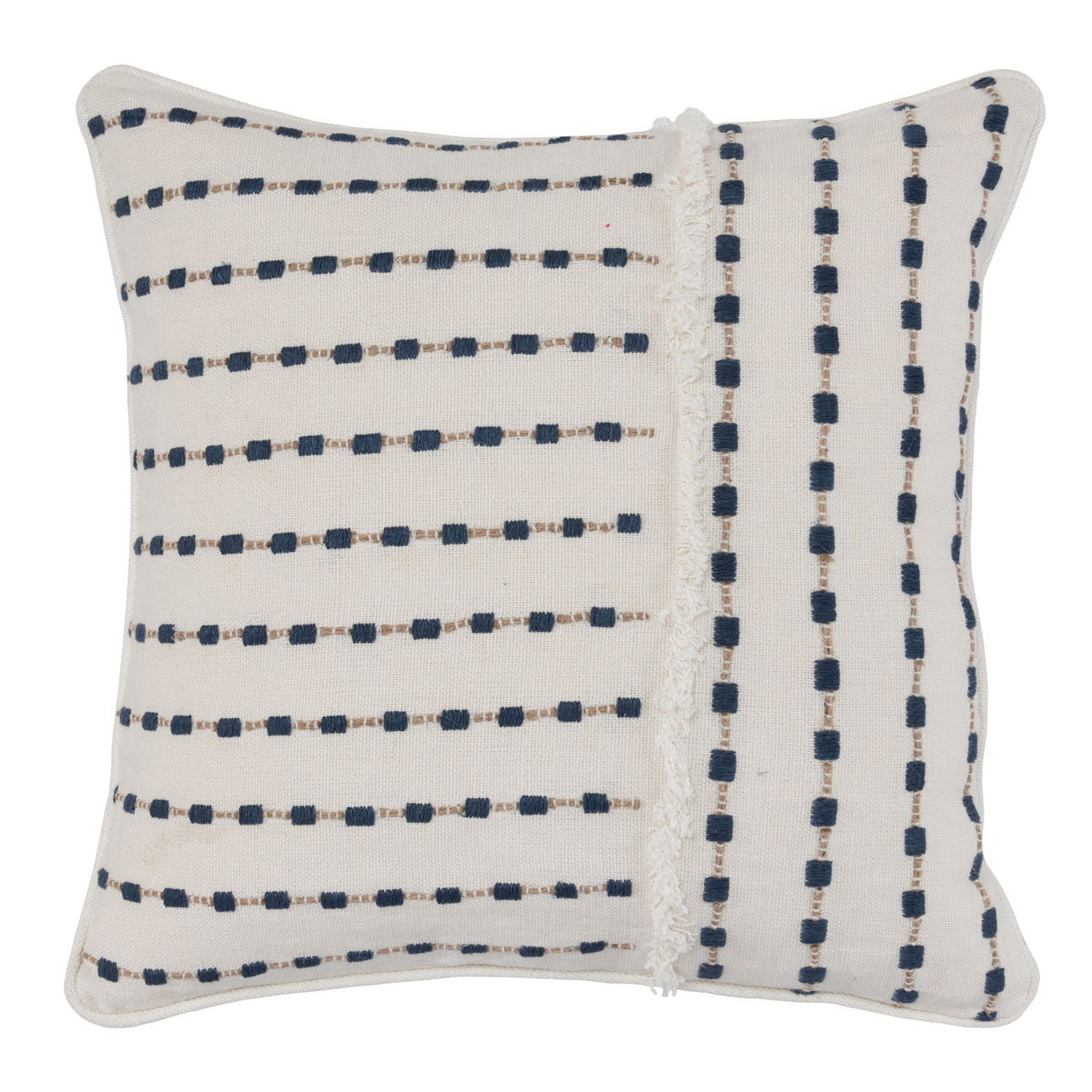 Nomadic Elegance - NE Katia Pillow - Ivory/Navy