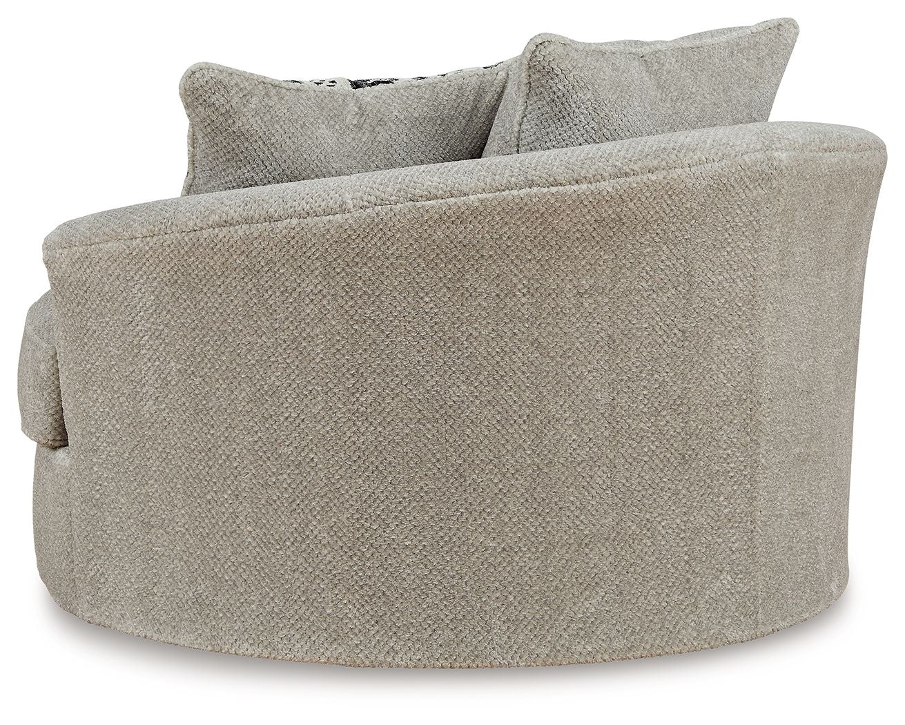 Calnita - Sisal - Oversized Swivel Accent Chair - Fabric