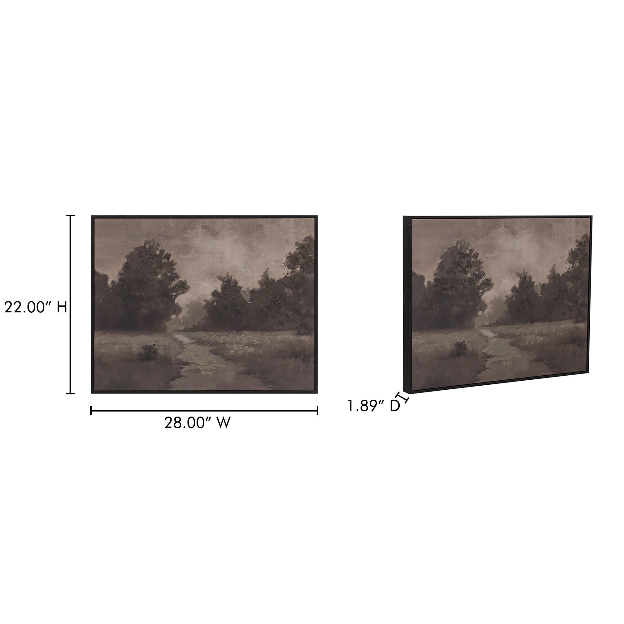 Alder - Framed Painting - Multicolor