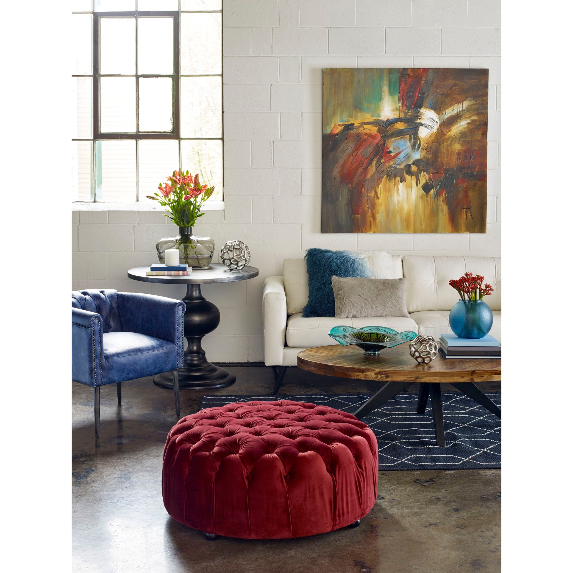 Parq - Oval Coffee Table - Brown
