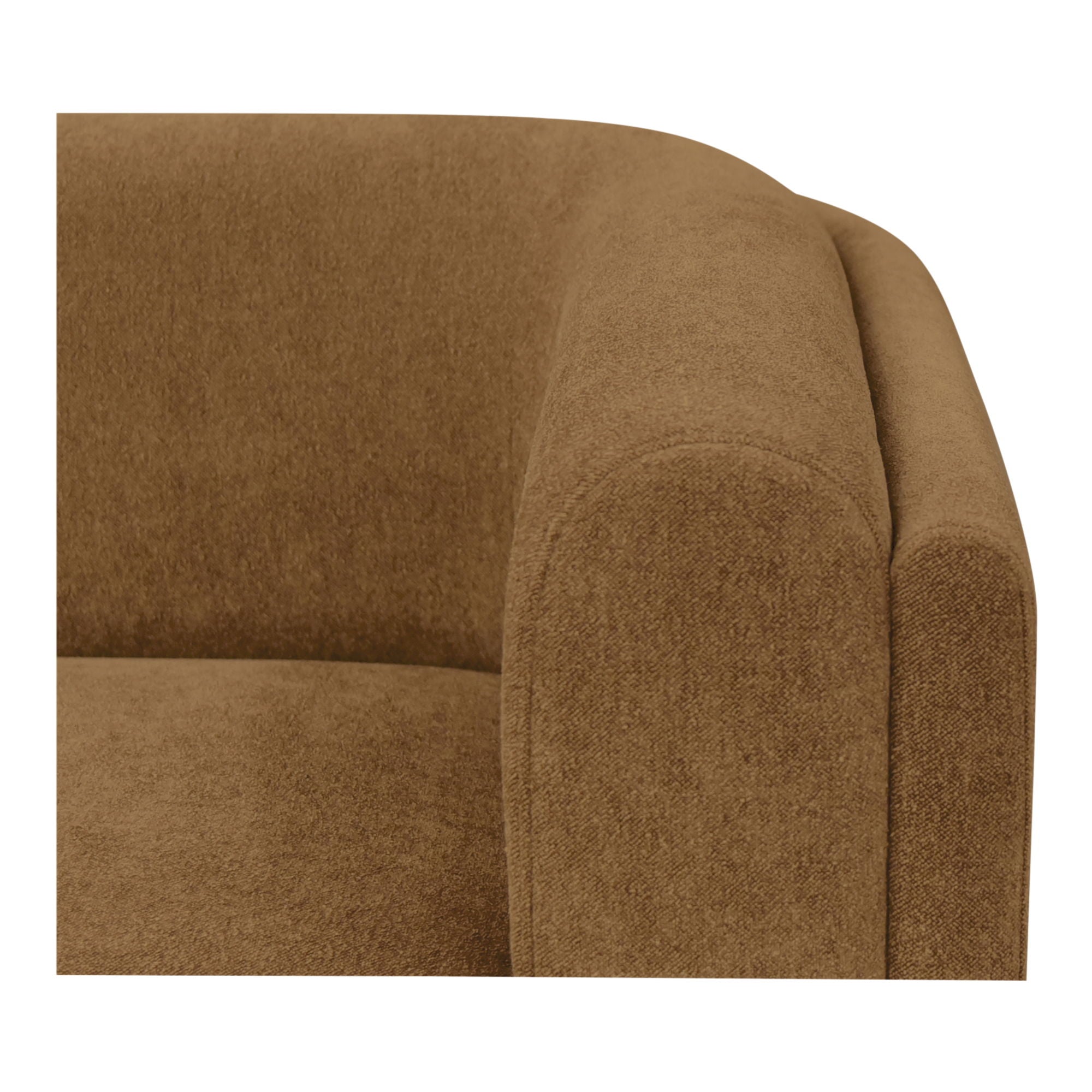 Alora - Fabric Sofa - Ochre Brown