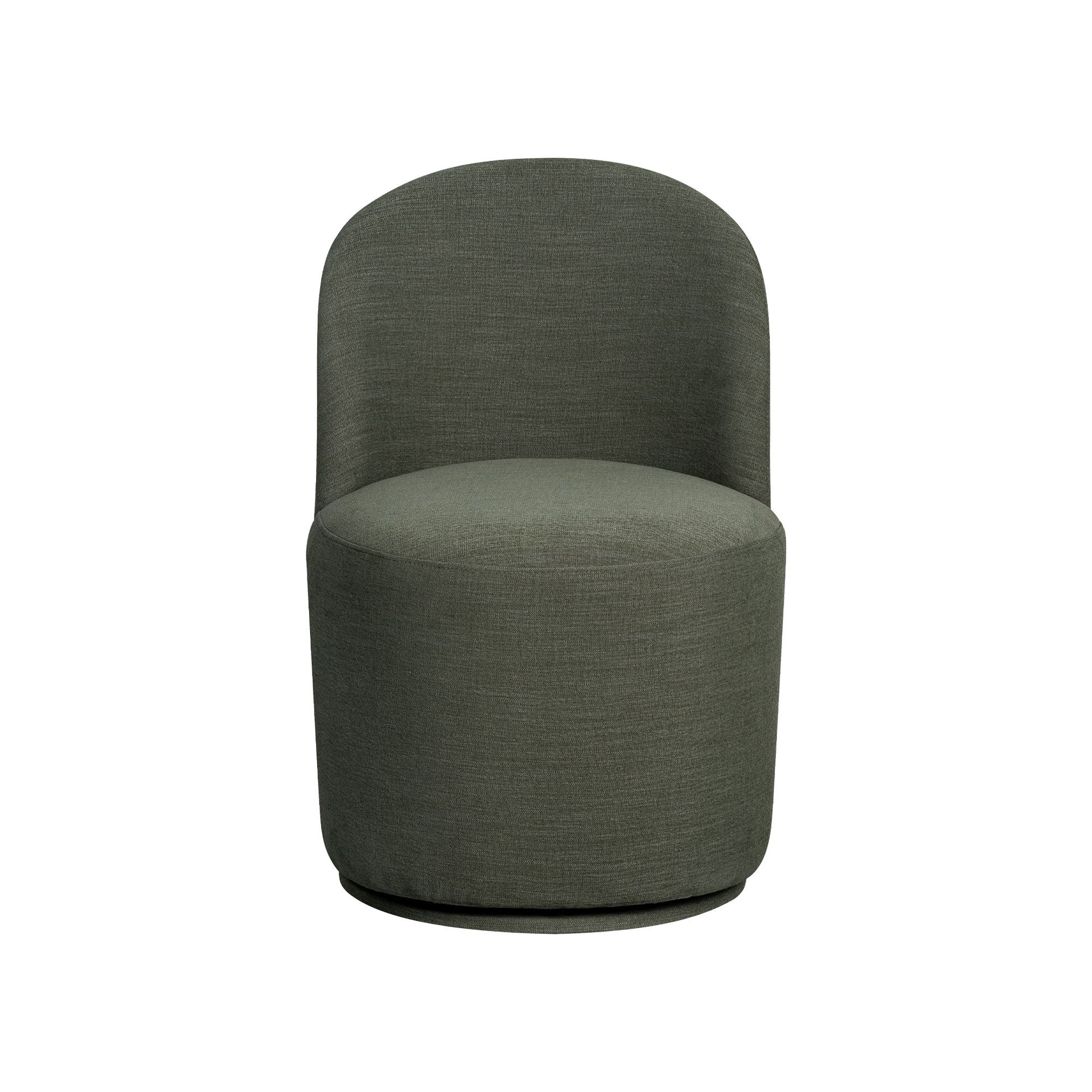 Upholstered Dining Chair Curved Back Modern