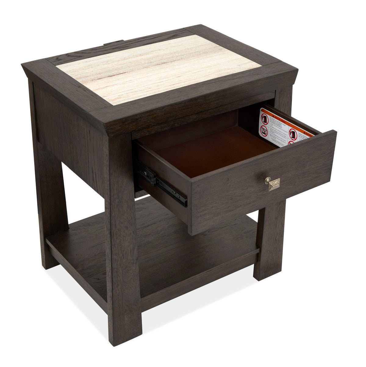 Tauren - Open Nightstand - Coffee Bean