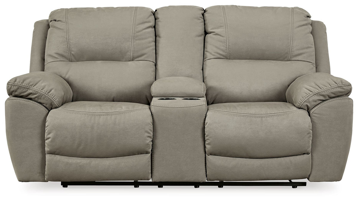 Next-Gen Gaucho - DBL REC PWR Loveseat w/Console - Putty