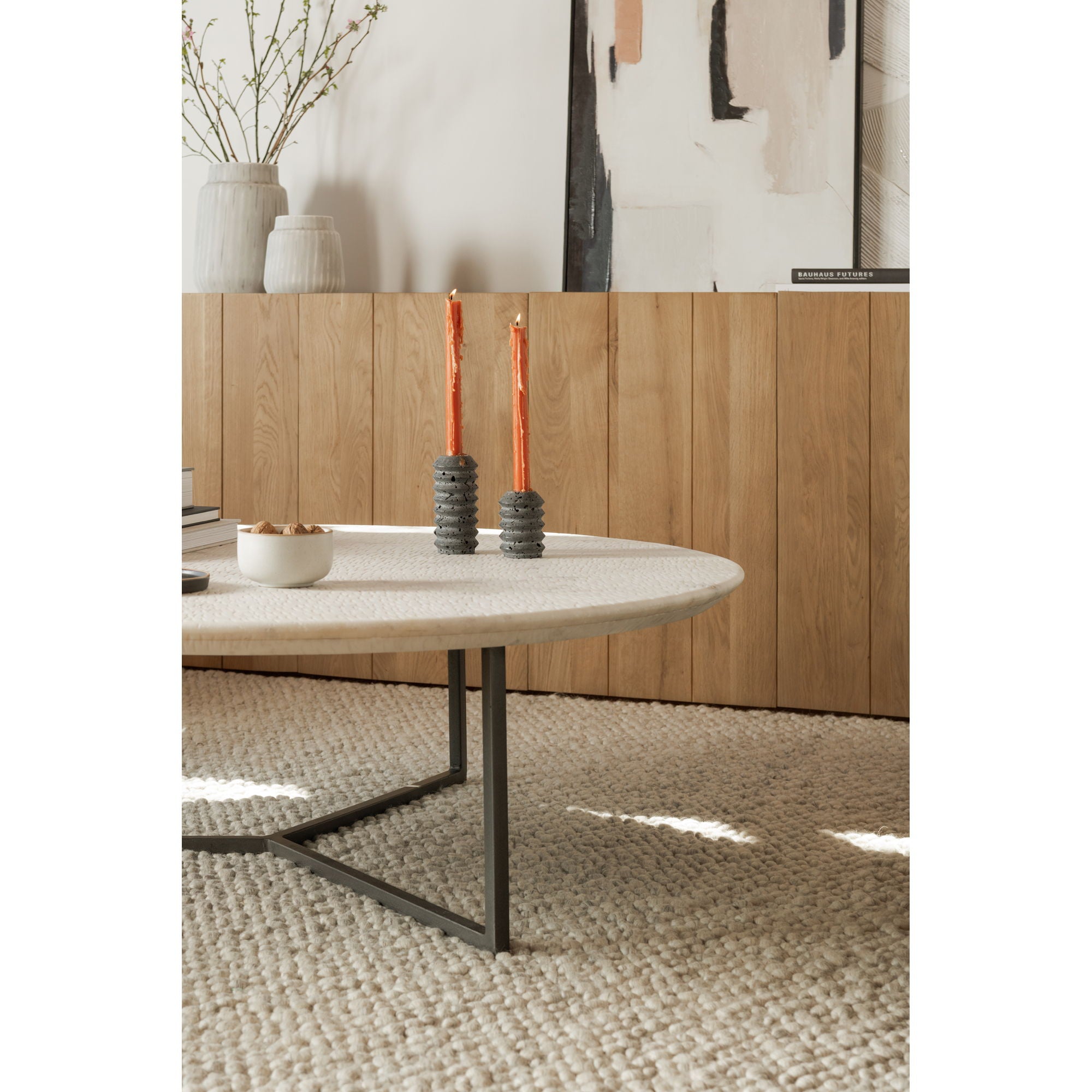 Chloe - Marble Coffee Table - White
