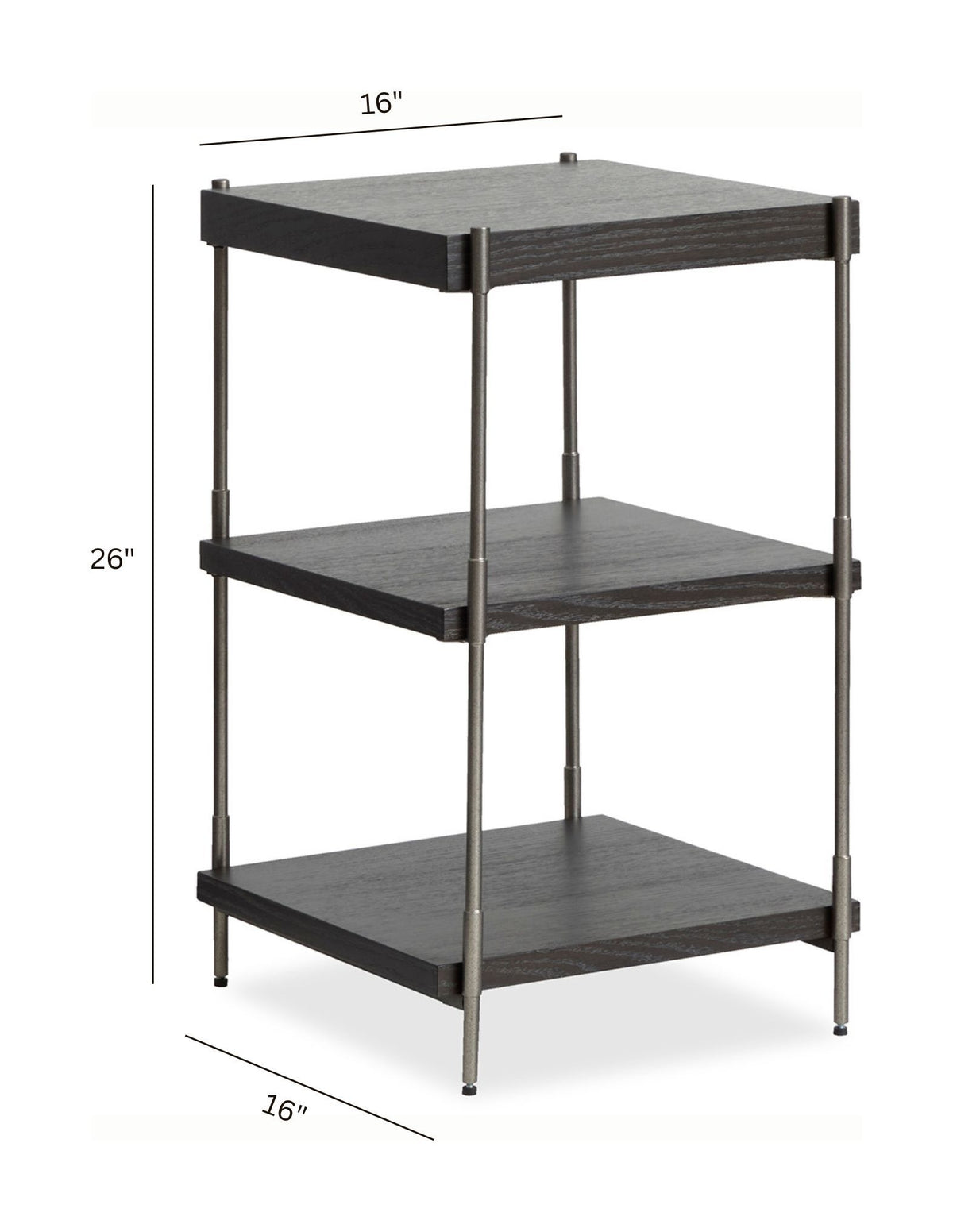 Spencer - Rectangular Accent Table - Dark Briarsmoke