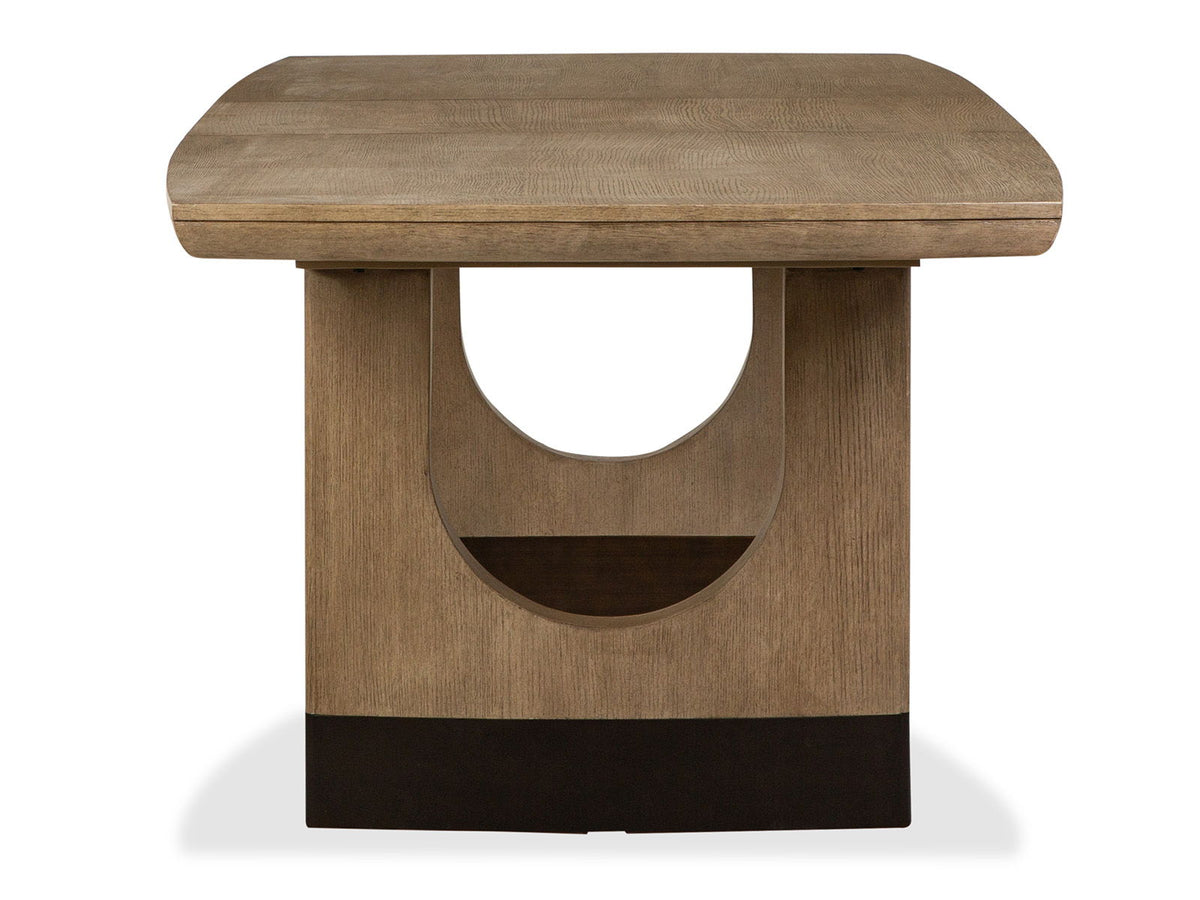Tristan - Extendable Trestle Dining Table - Swiss Coffee