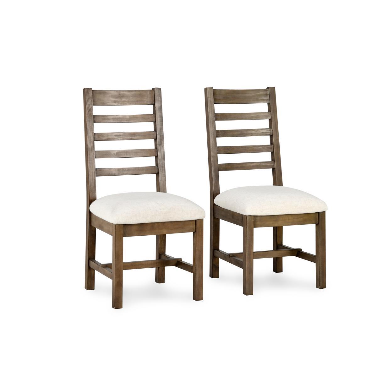 Caleb - Upholstered Dining Chair (Set of 2) - Distressed Brown