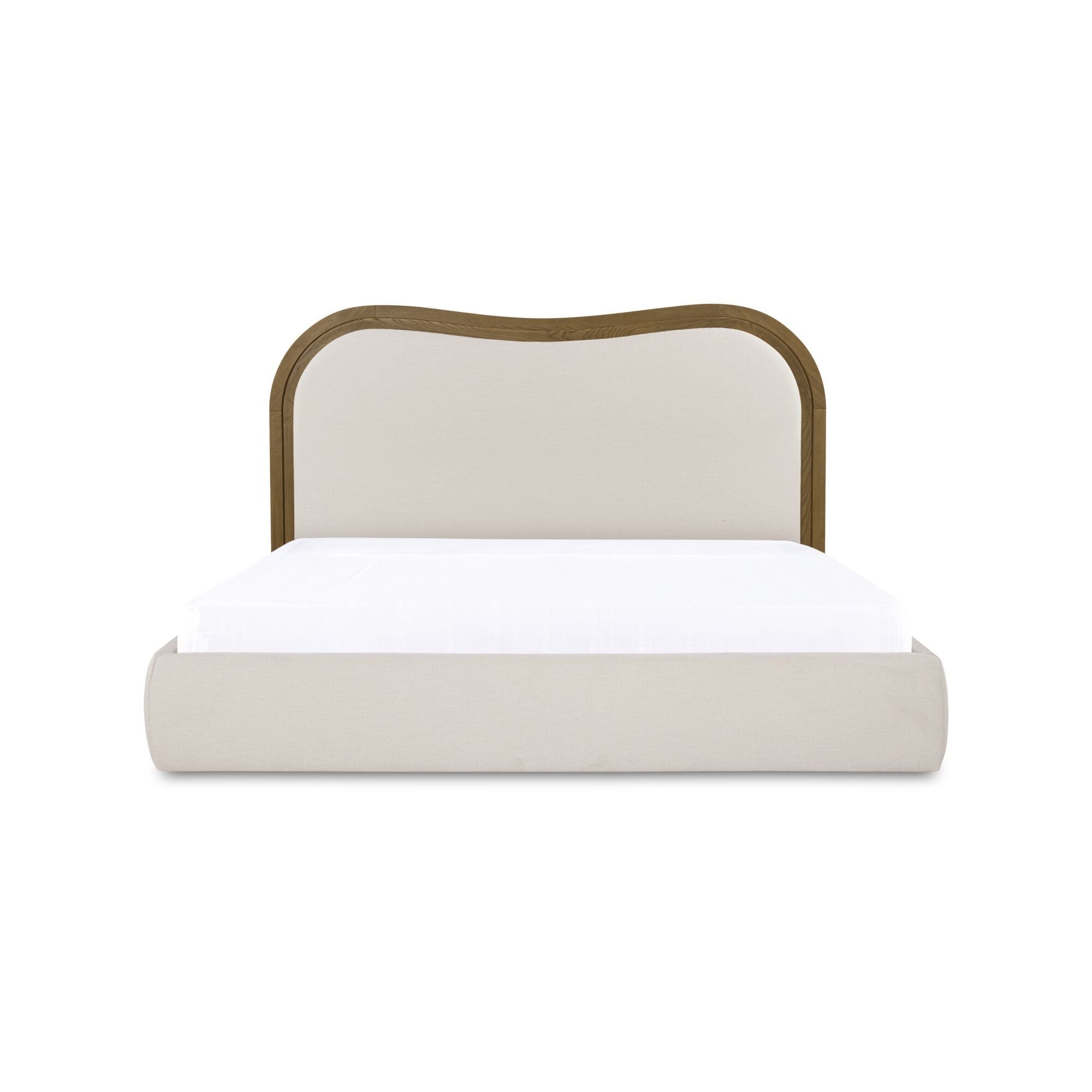 Camilla - King Bed - Oat / White / Beige
