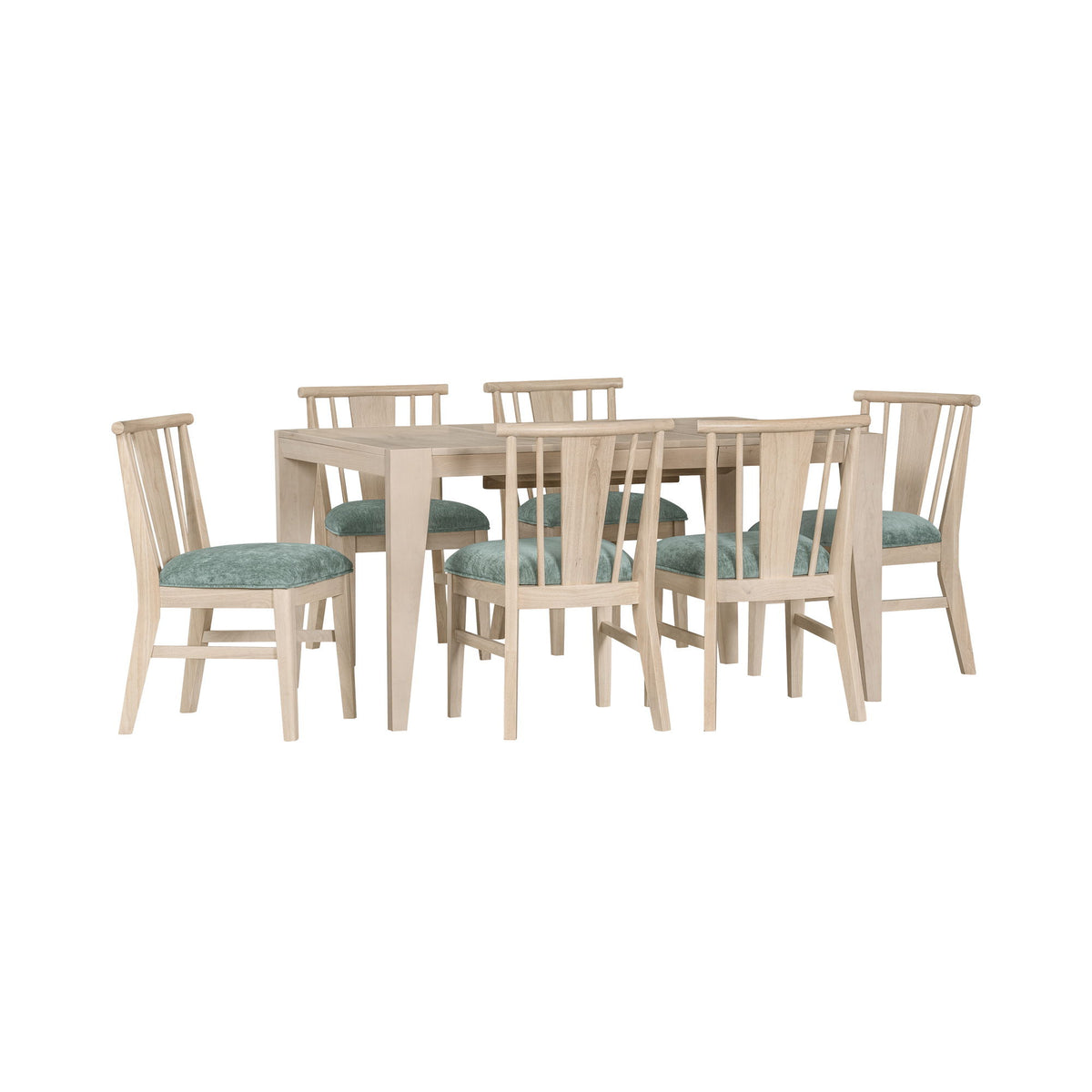 West End - Spindle Chair With Sage Green Seat