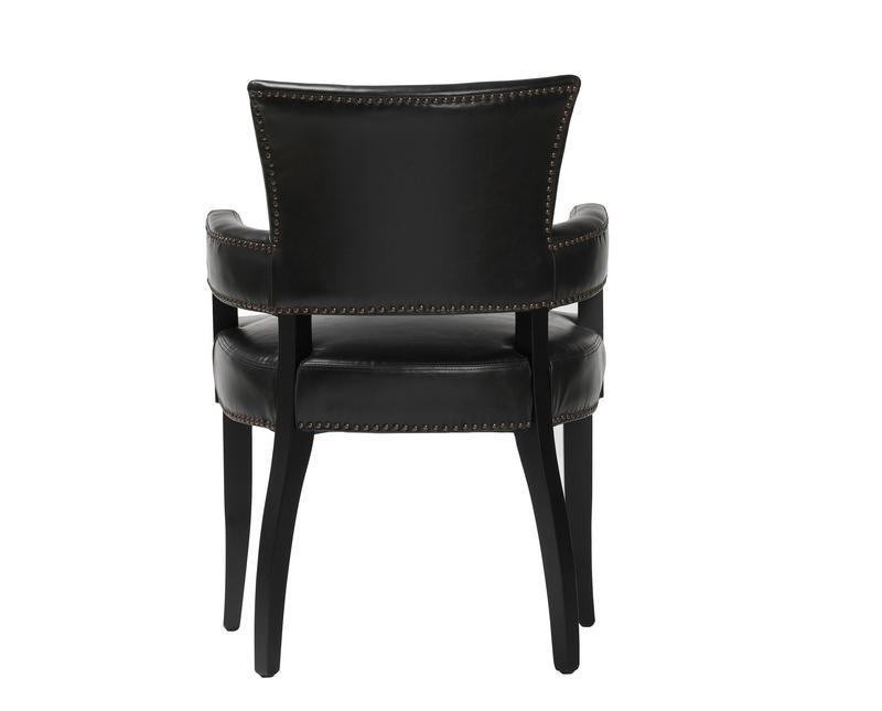 Ronan - Upholstered Dining Arm Chair - Black