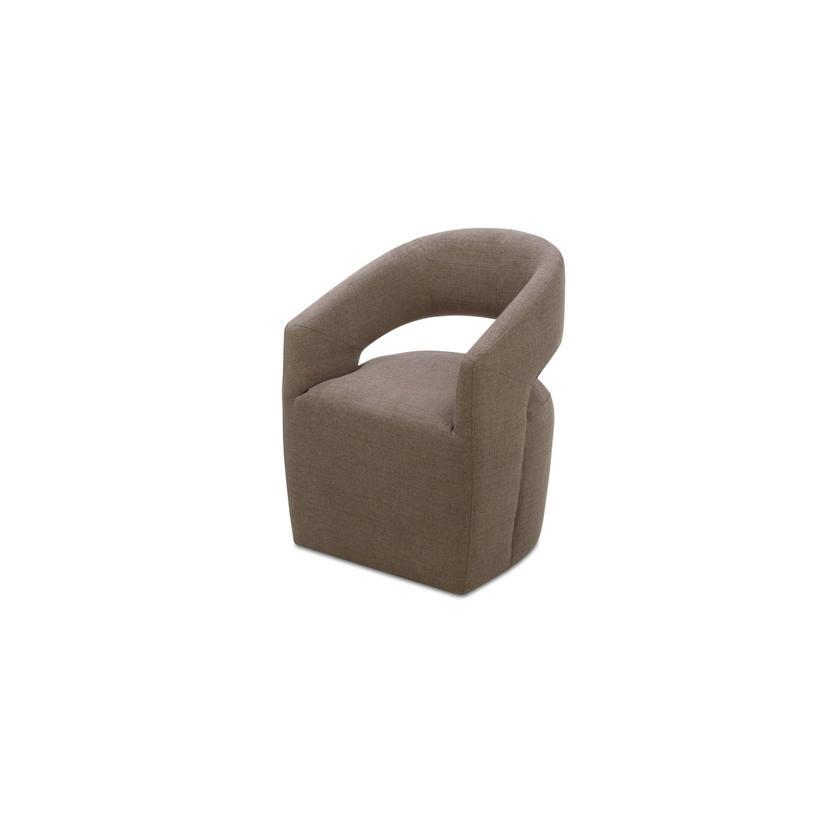 Barrow - Rolling Dining Chair - Soft Taupe / Tan
