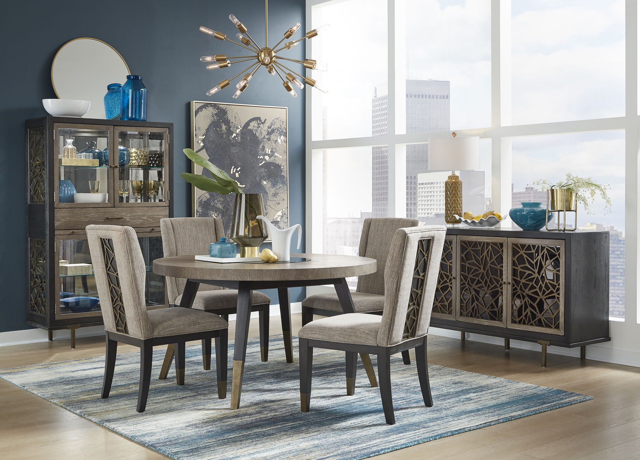 Ryker - Round Dining Table - Homestead Brown