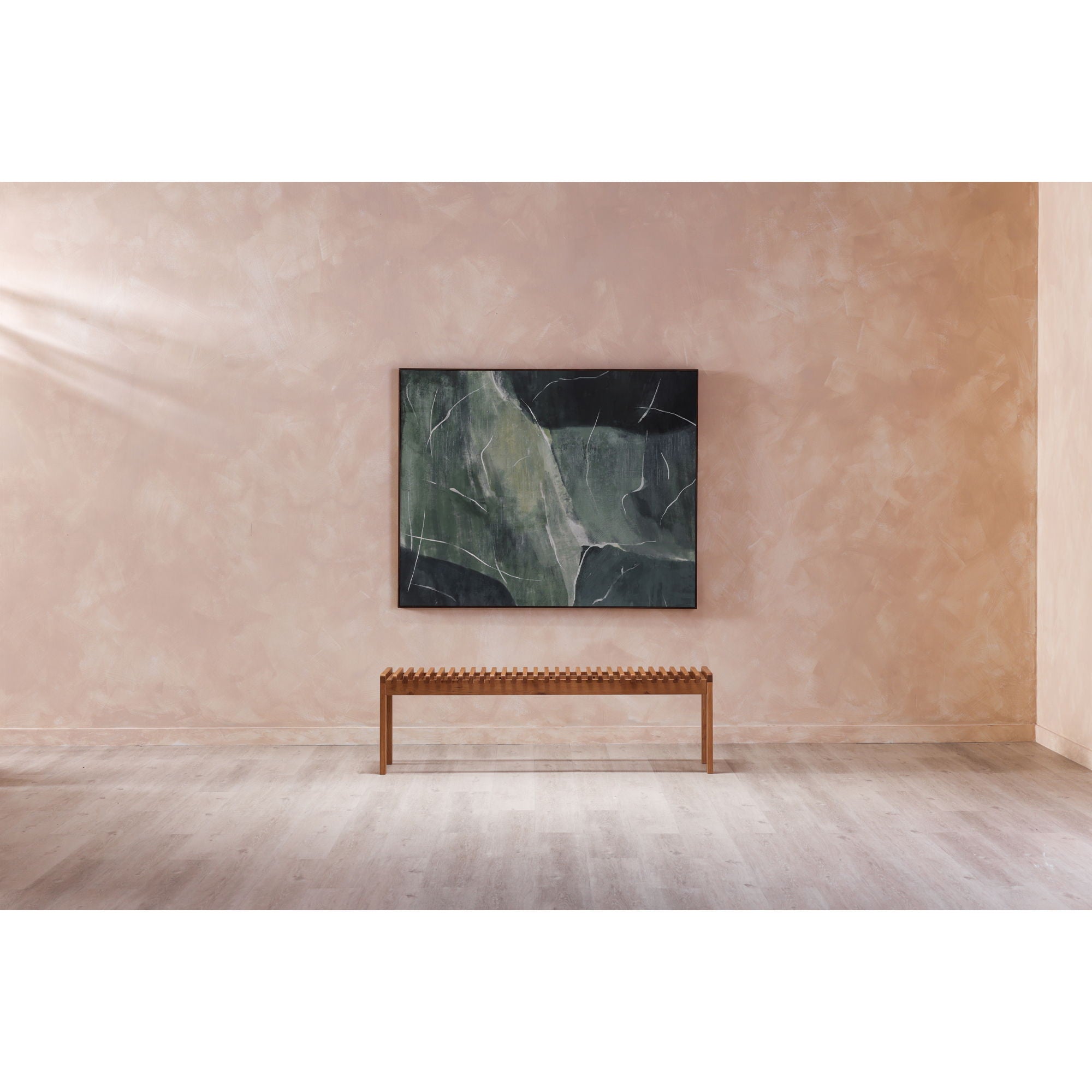 Impression - Framed Painting Verdant Palette - Dark Gray