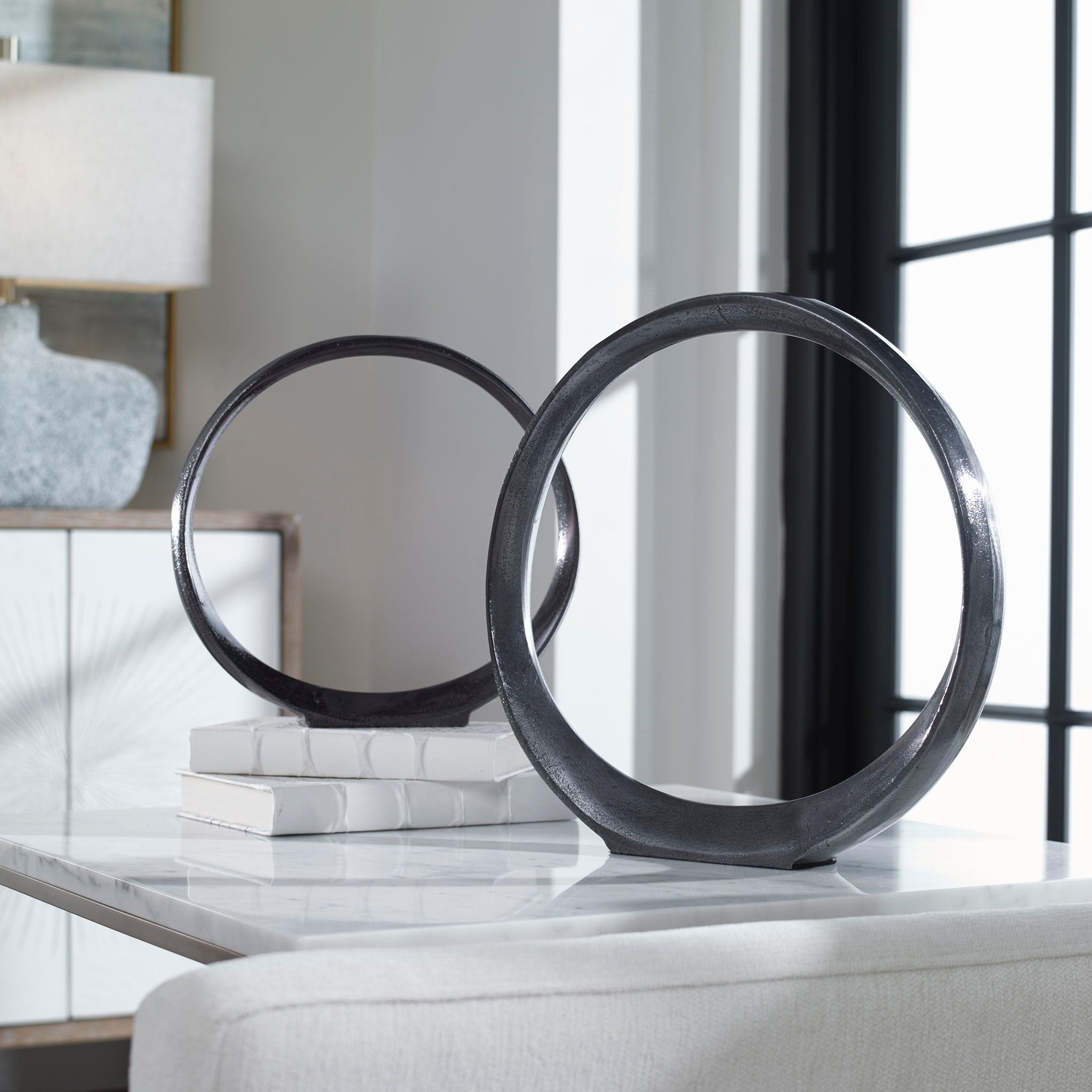 Orbits - Ring Sculptures (Set of 2)