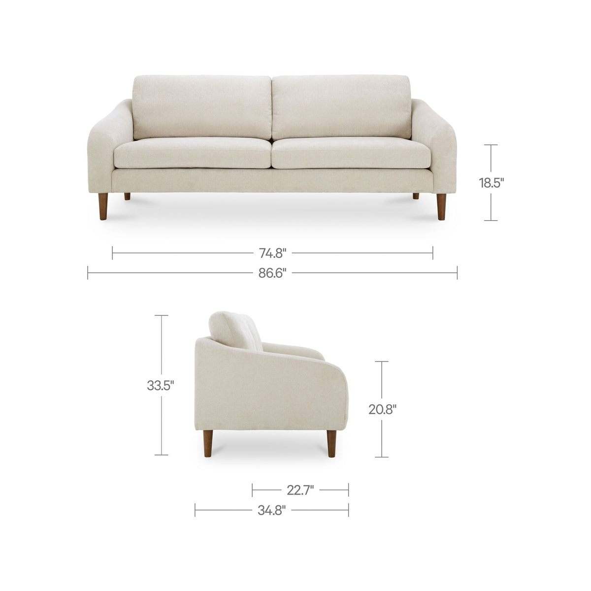 Quinn - Sofa - Oatmeal