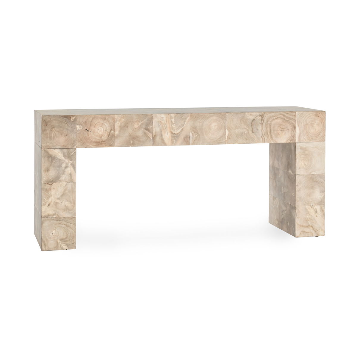 Anders - Teak Wood 70" Console Table - Cream Wash