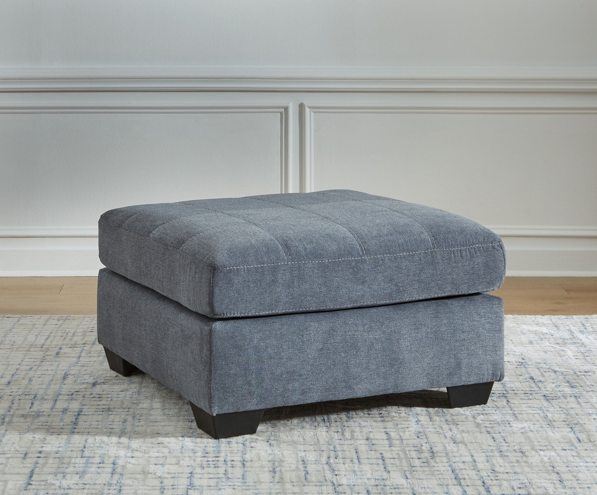 Marleton - Oversized Accent Ottoman - Denim