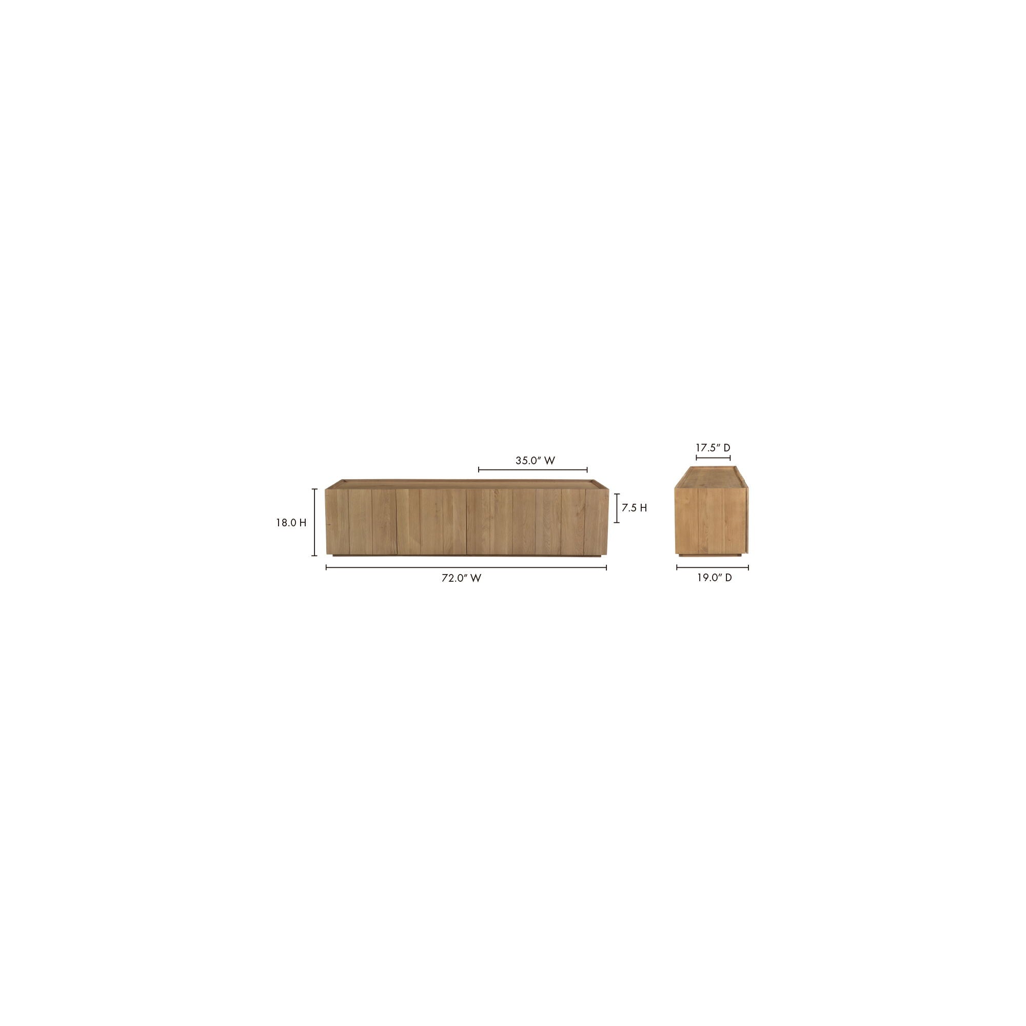 Plank - Media Cabinet - Natural