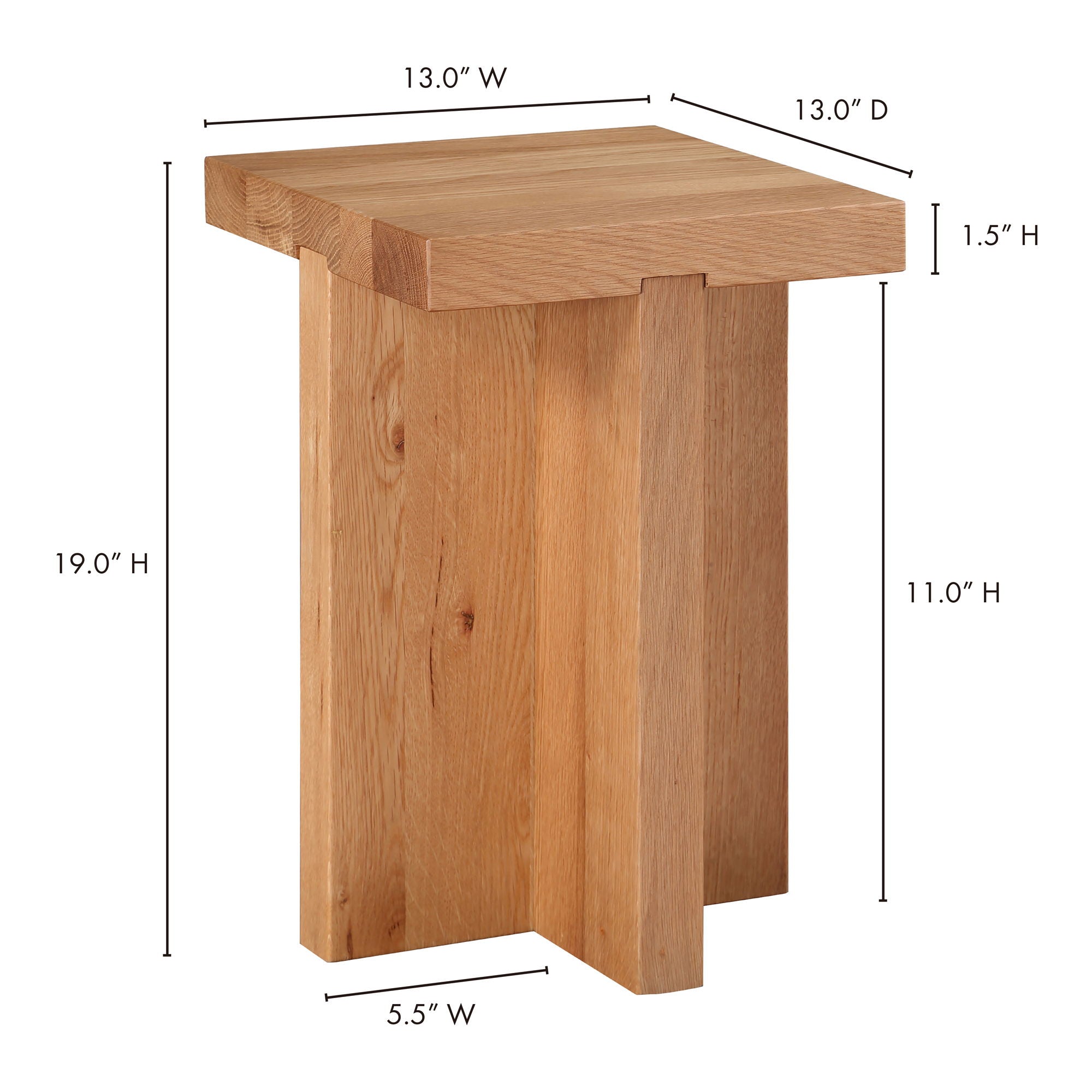 Folke - Side Table - Light Brown