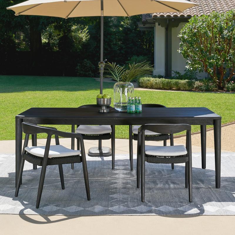 Aria - Outdoor Dining Table - Black