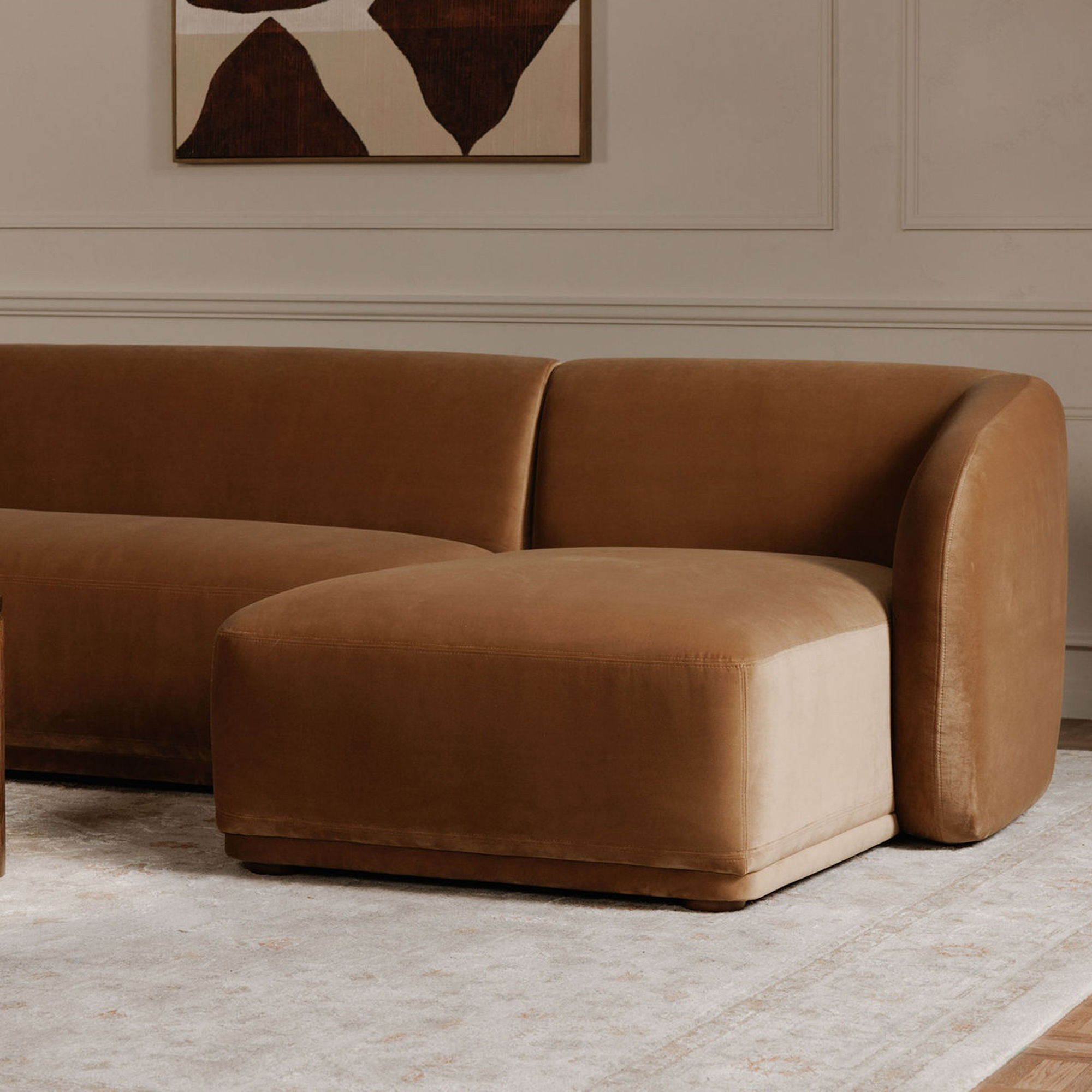 Faye - Left Sectional - Tan