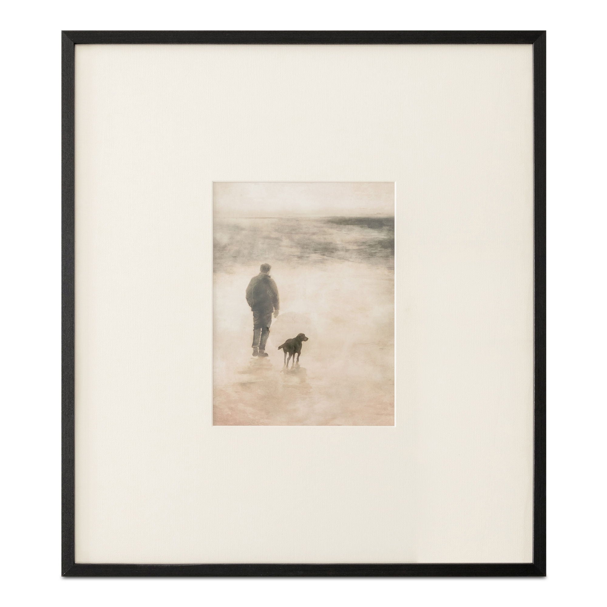 Strand - Framed Print - Beige