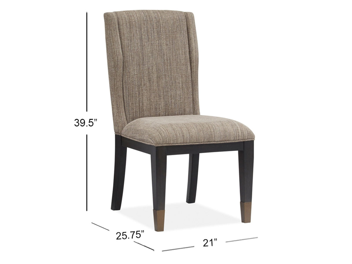 Ryker - Upholstered Host Side Chair (Set of 2) - Homestead Brown