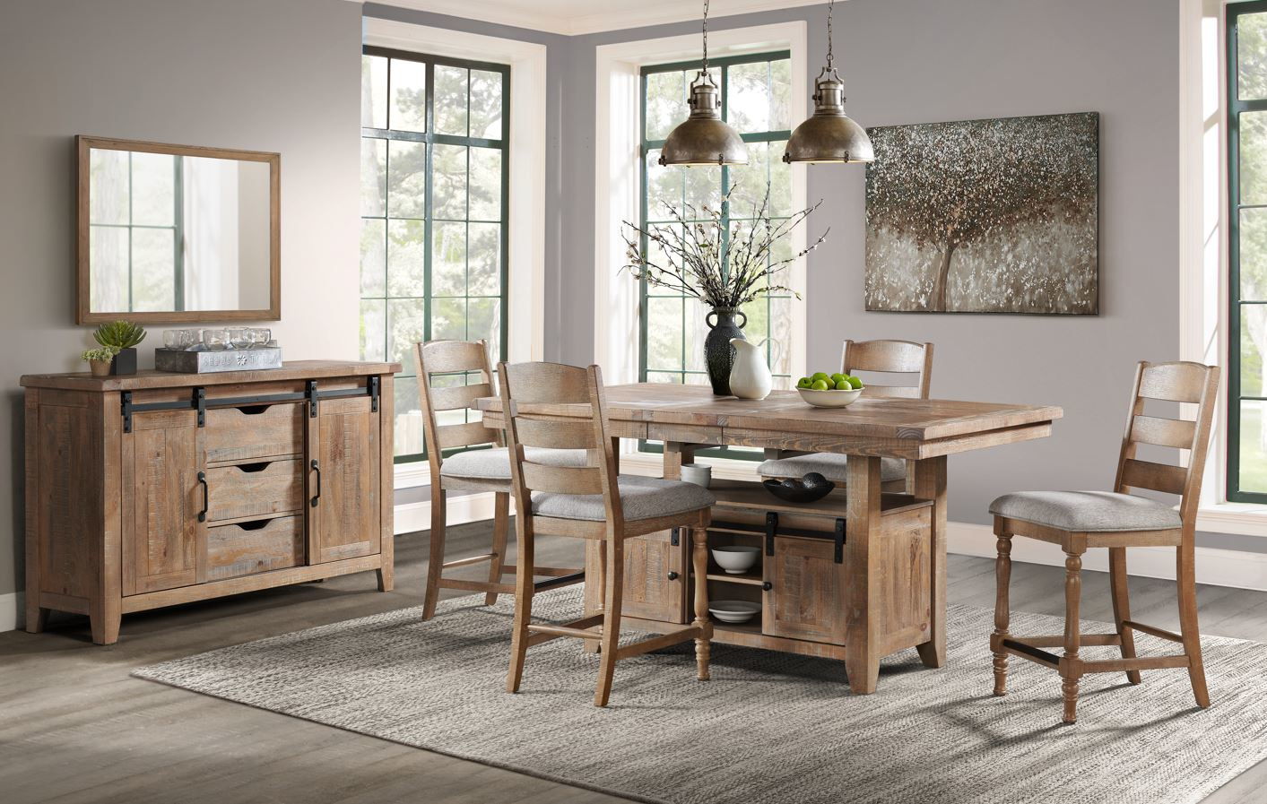 Highland - Counter Table - Sandwash