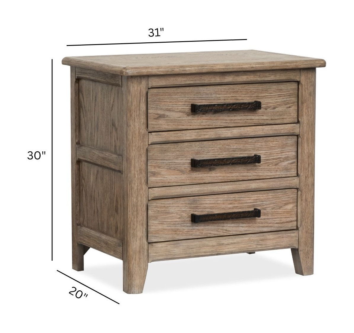 Claremont - Drawer Nightstand - Smokey Taupe