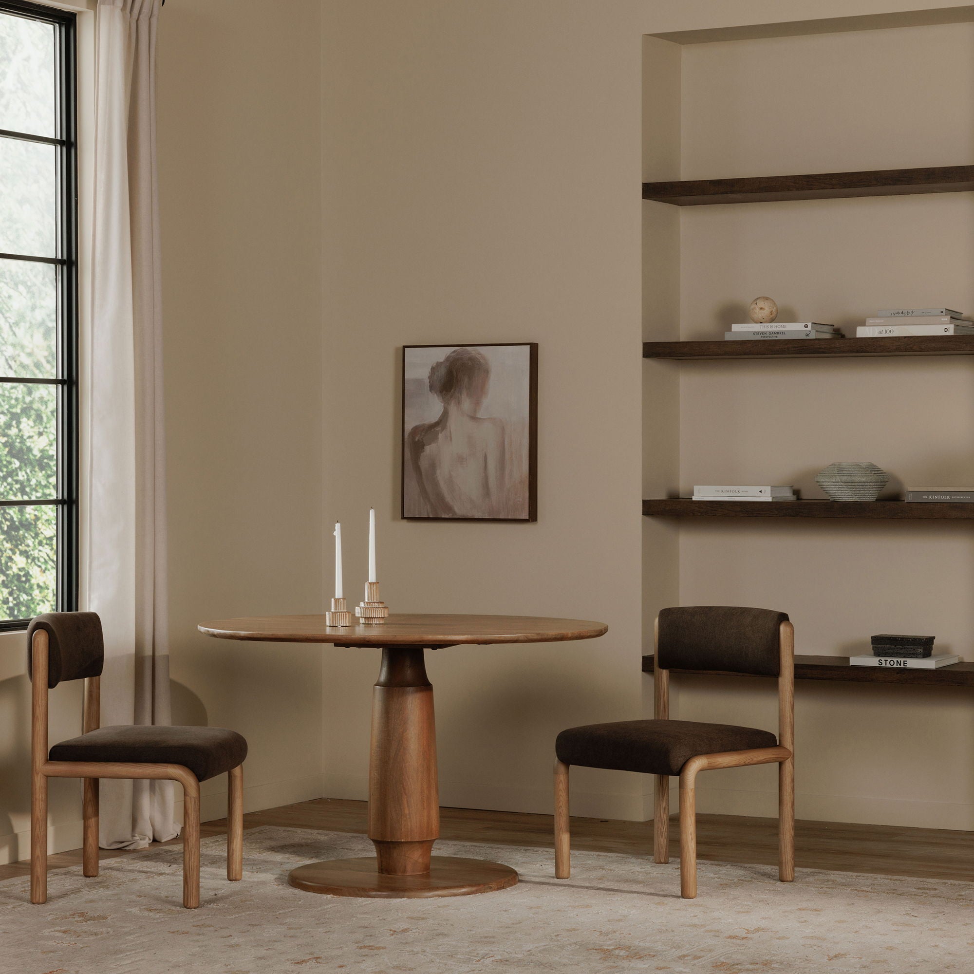 April - Dining Chair (Set of 2) - Deep Brown