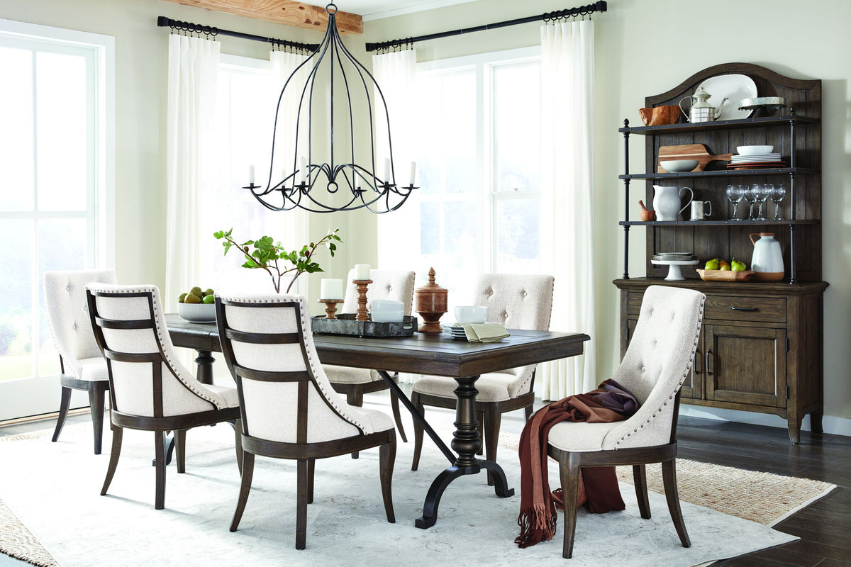 Roxbury Manor - Dining Arm Chair With Upholstered Seat and Back (Set of 2) - Homestead Brown
