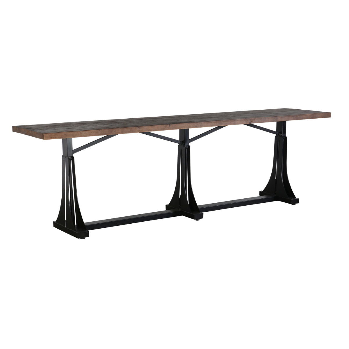 Elmira - Counter Table - Dark Brown & Black