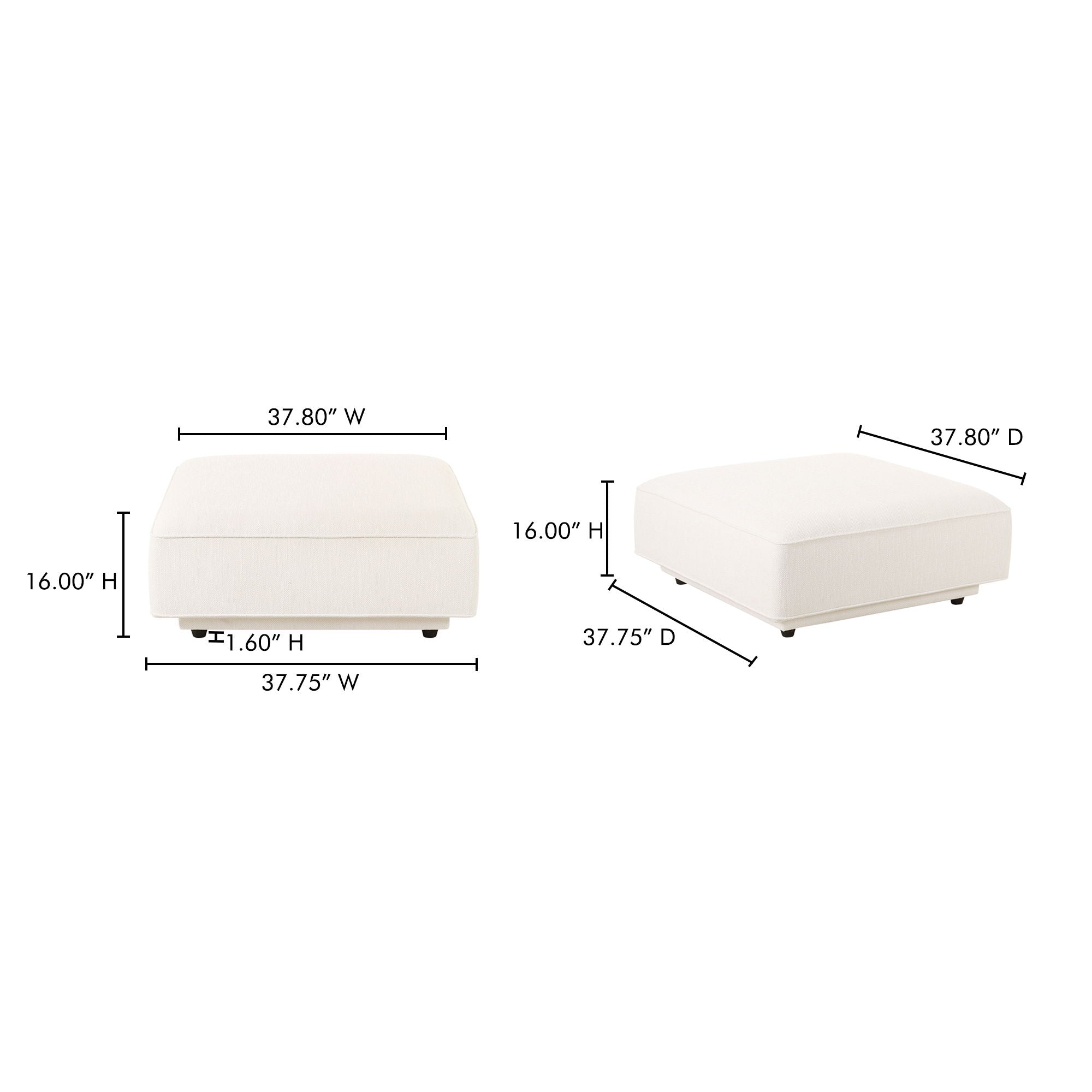 Rosello - Ottoman - White
