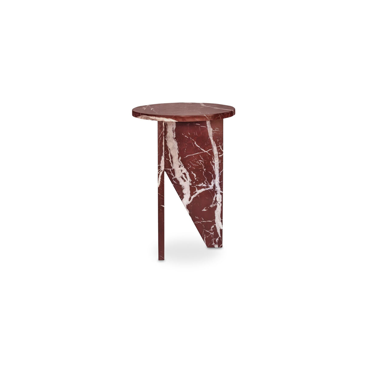 Grace - Accent Table Levante Marble - Red / Rosso