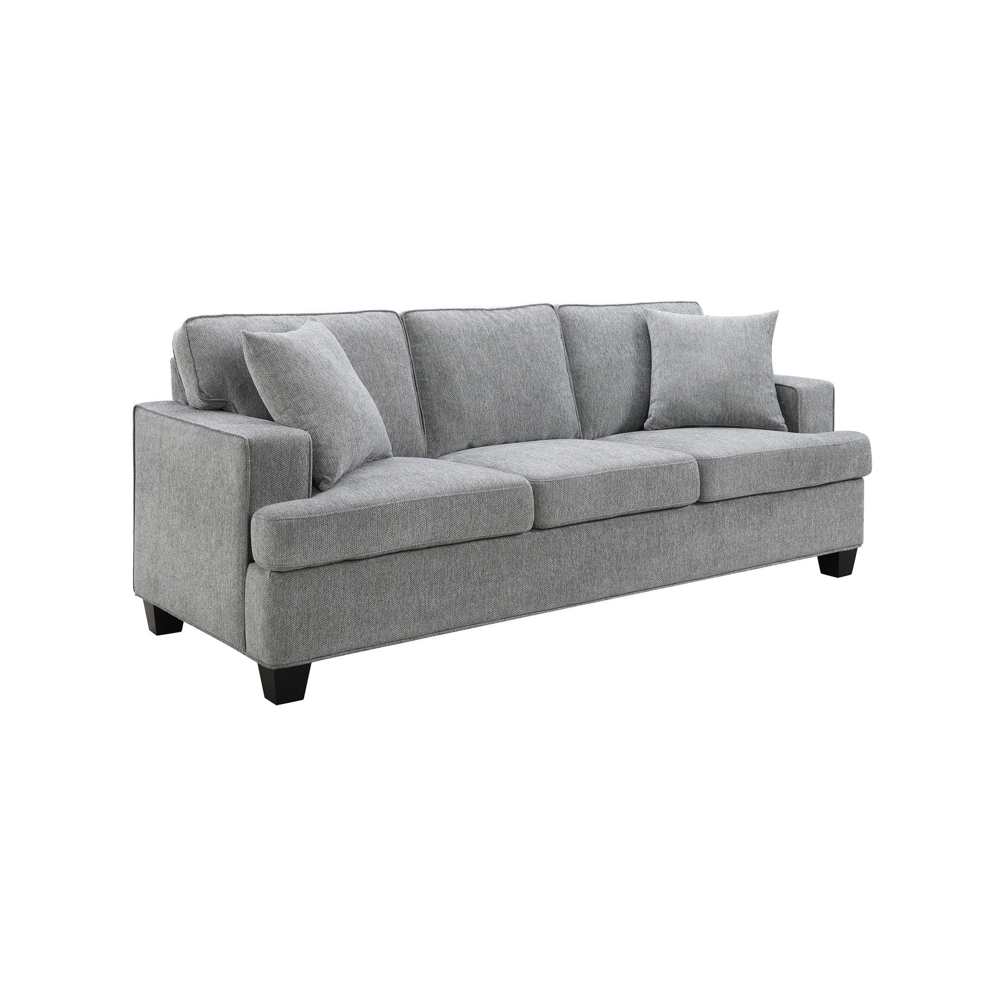 Baldwin - Sofa With 2 Pillows - Dalton Graphite