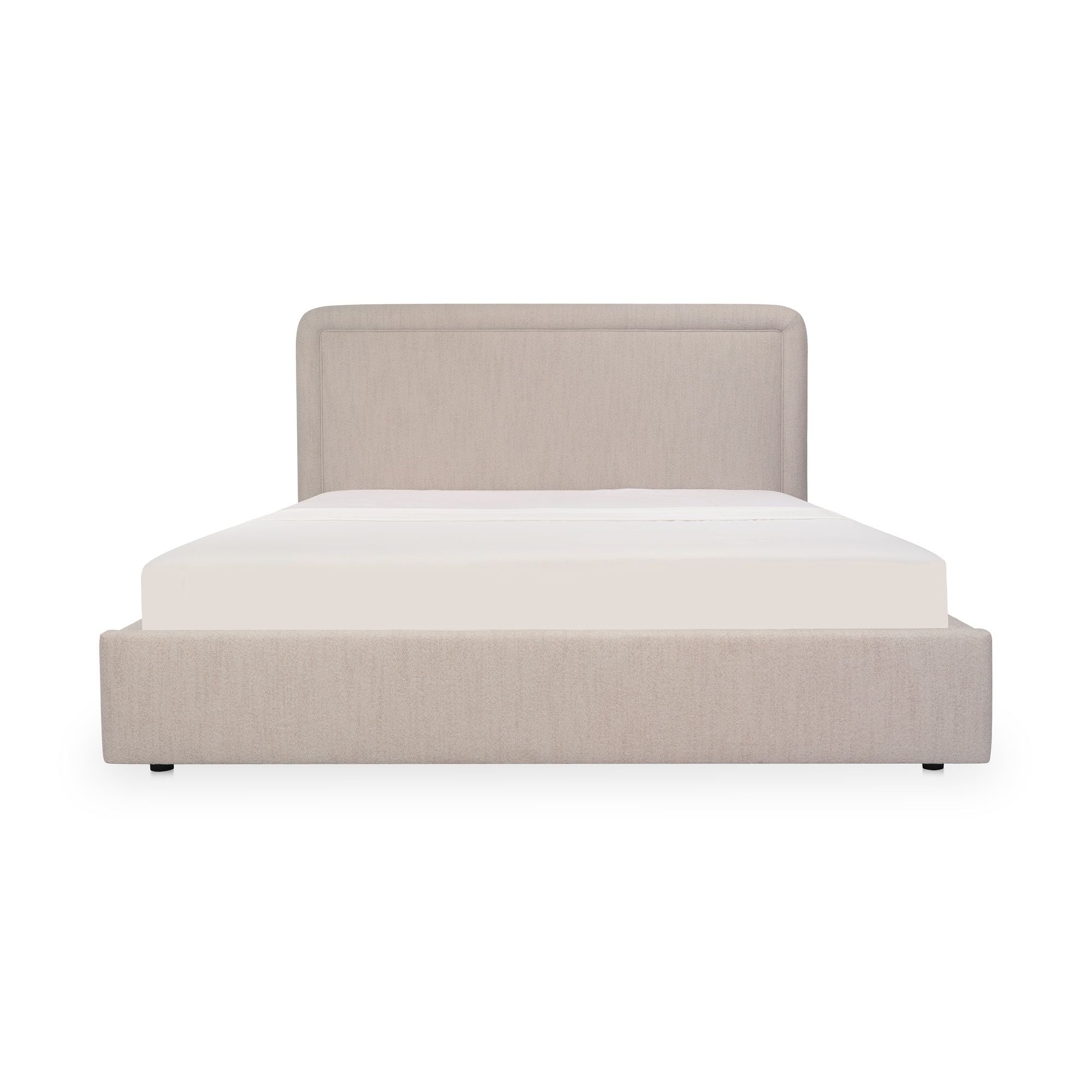 Simon - King Storage Bed - Flecked Beige