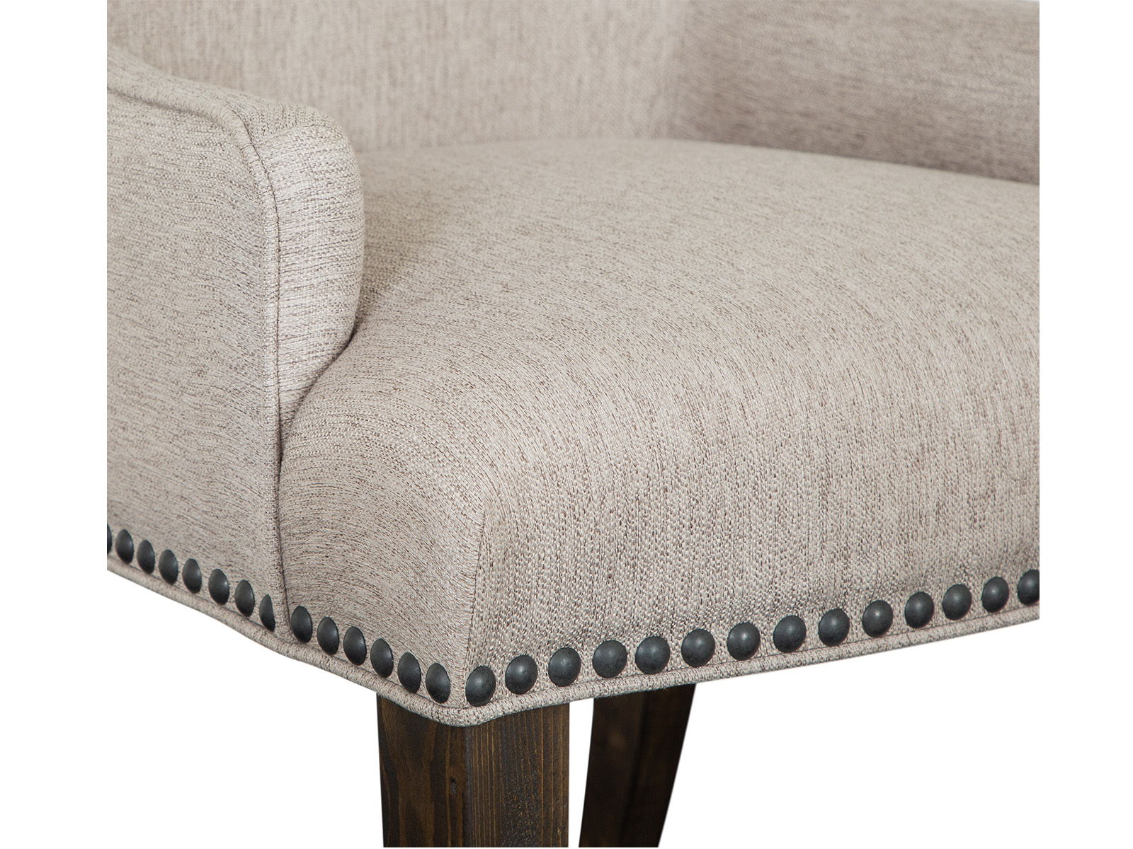 Bellamy - Upholstered Host Chair (Set of 2) - Peppercorn