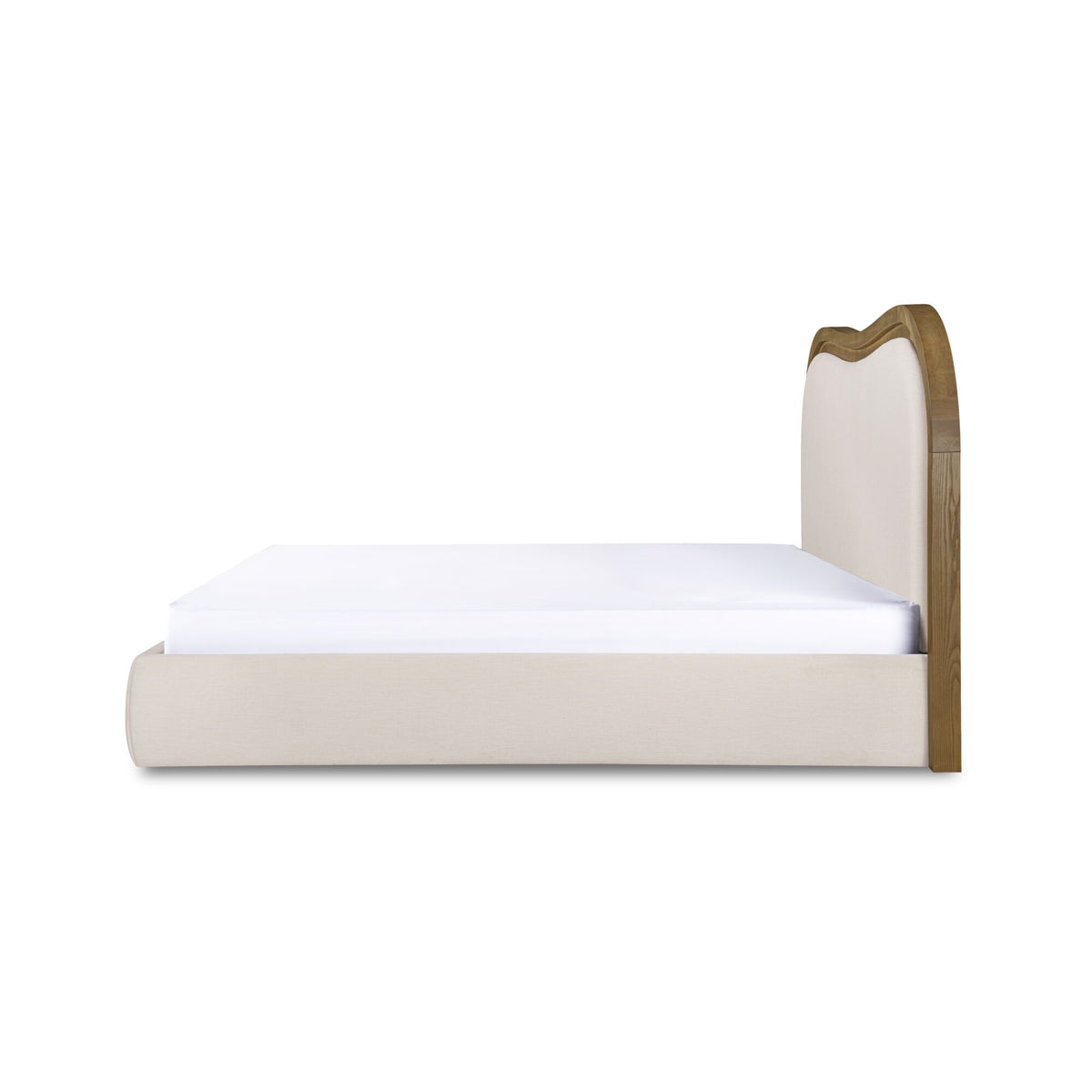 Camilla - Queen Bed - Oat / White / Beige