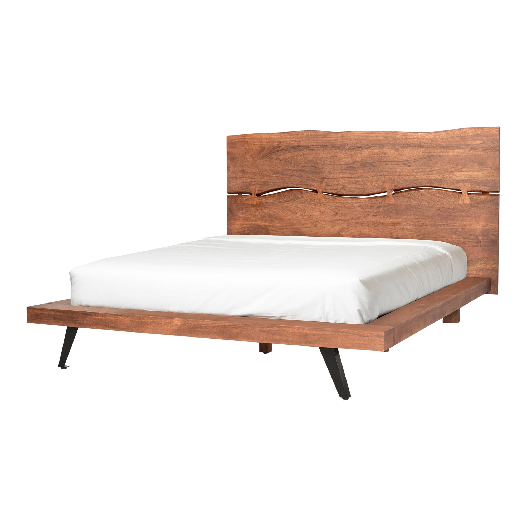 Madagascar - Queen Platform Bed - Light Brown