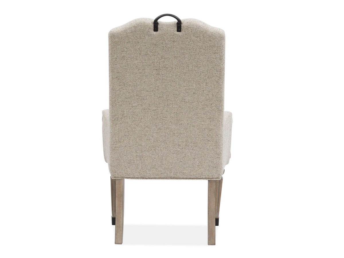 Marisol - Upholstered Host Arm Chair (Set of 2) - Fawn