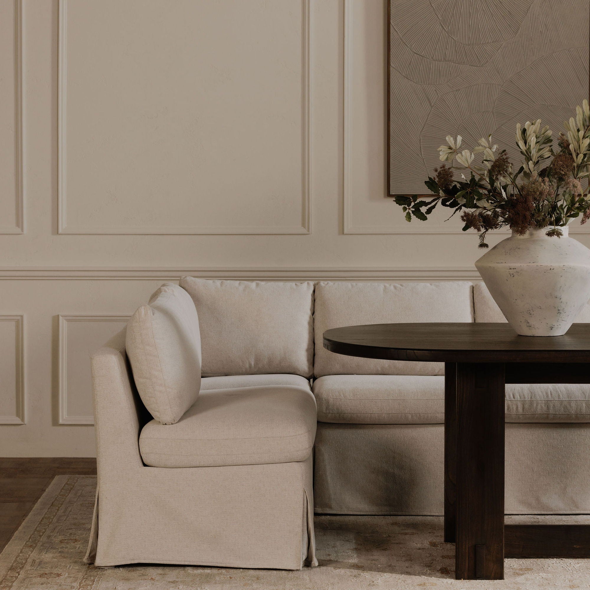 Fable - Slipcover Dining Slipper Chair - Beige