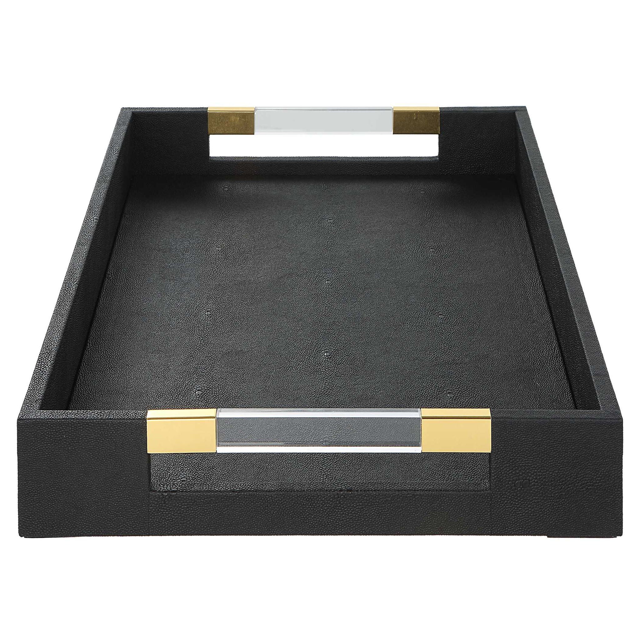 Wessex - Black Shagreen Tray