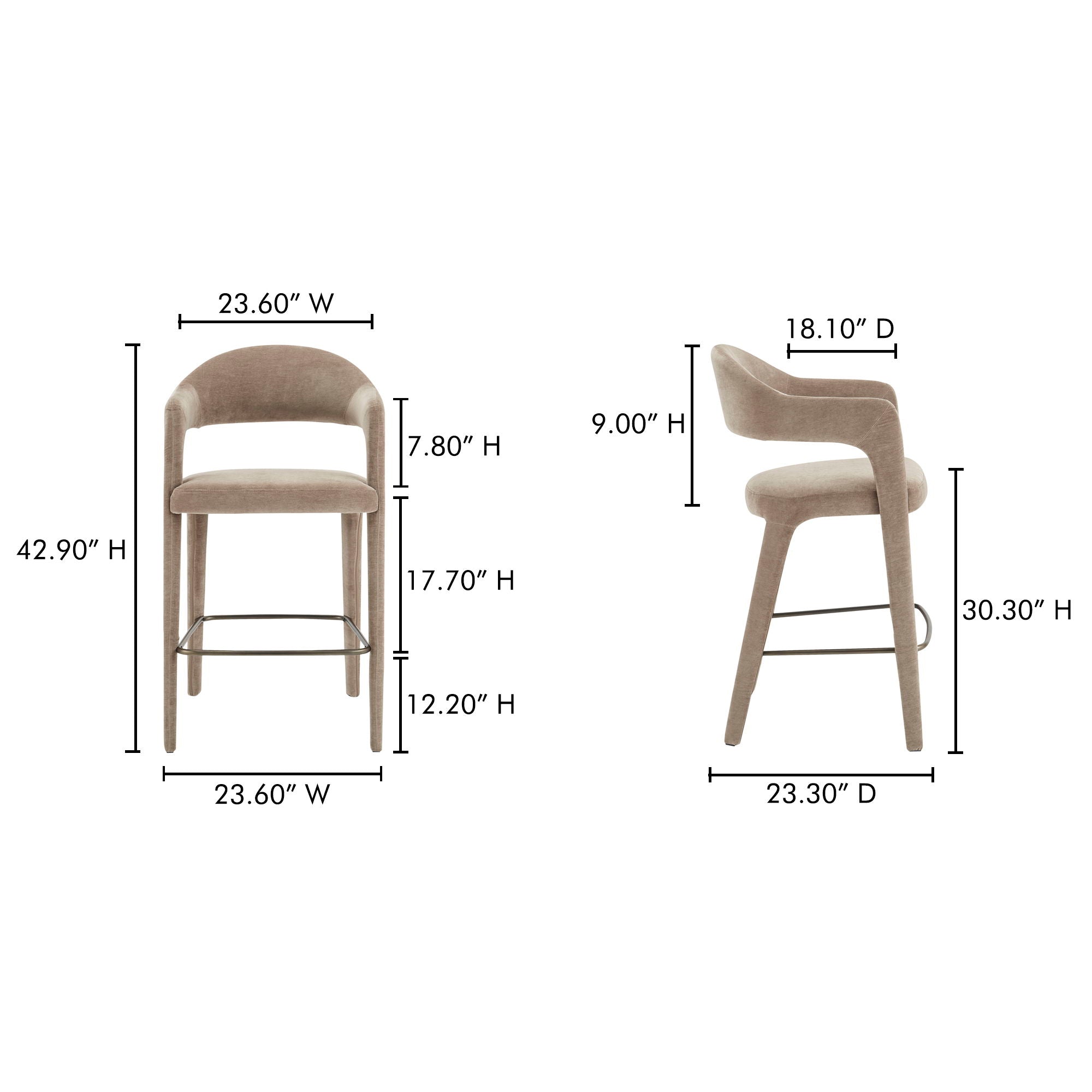 Martens - Bar Stool - Camel