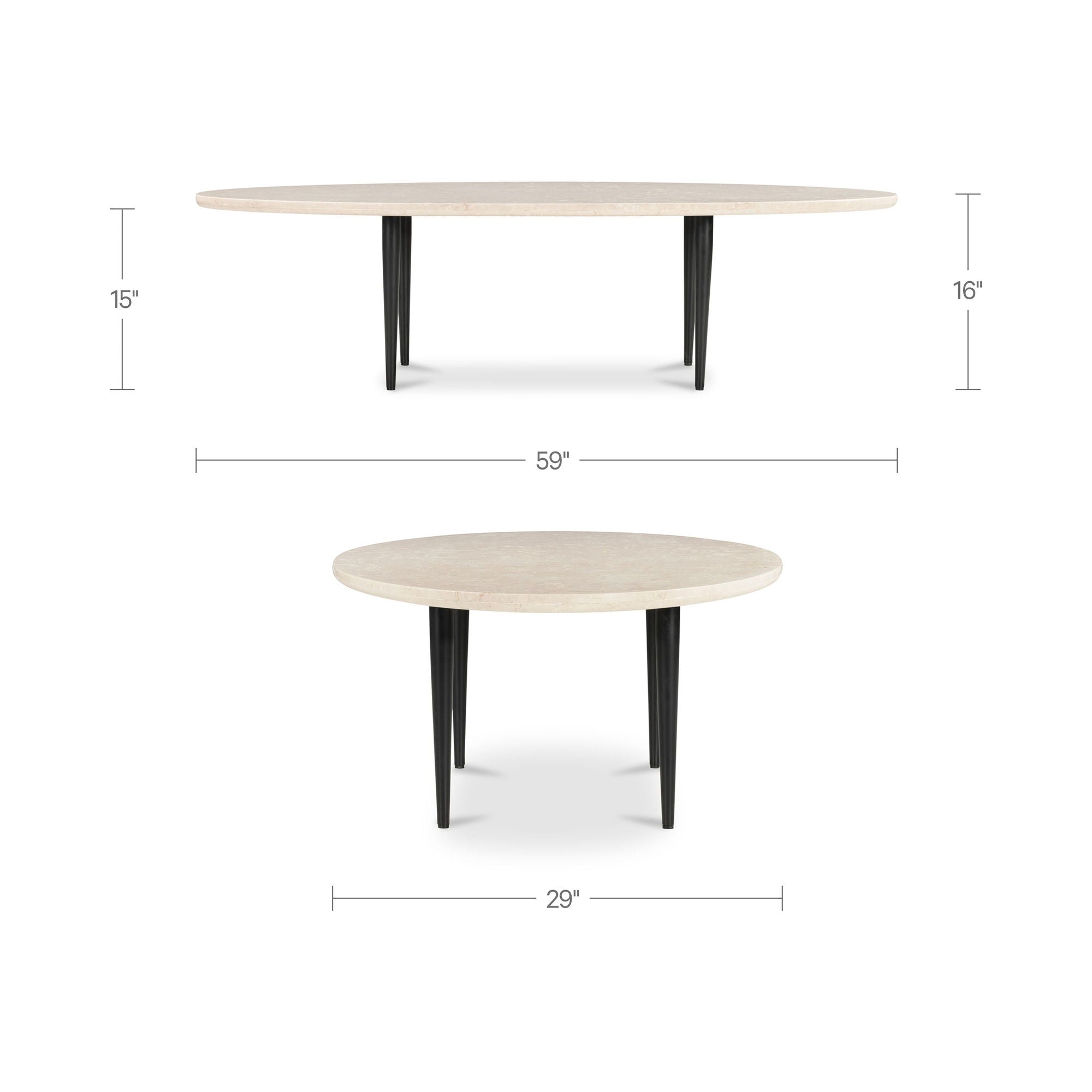 Winona - Coffee Table - Botticino Beige