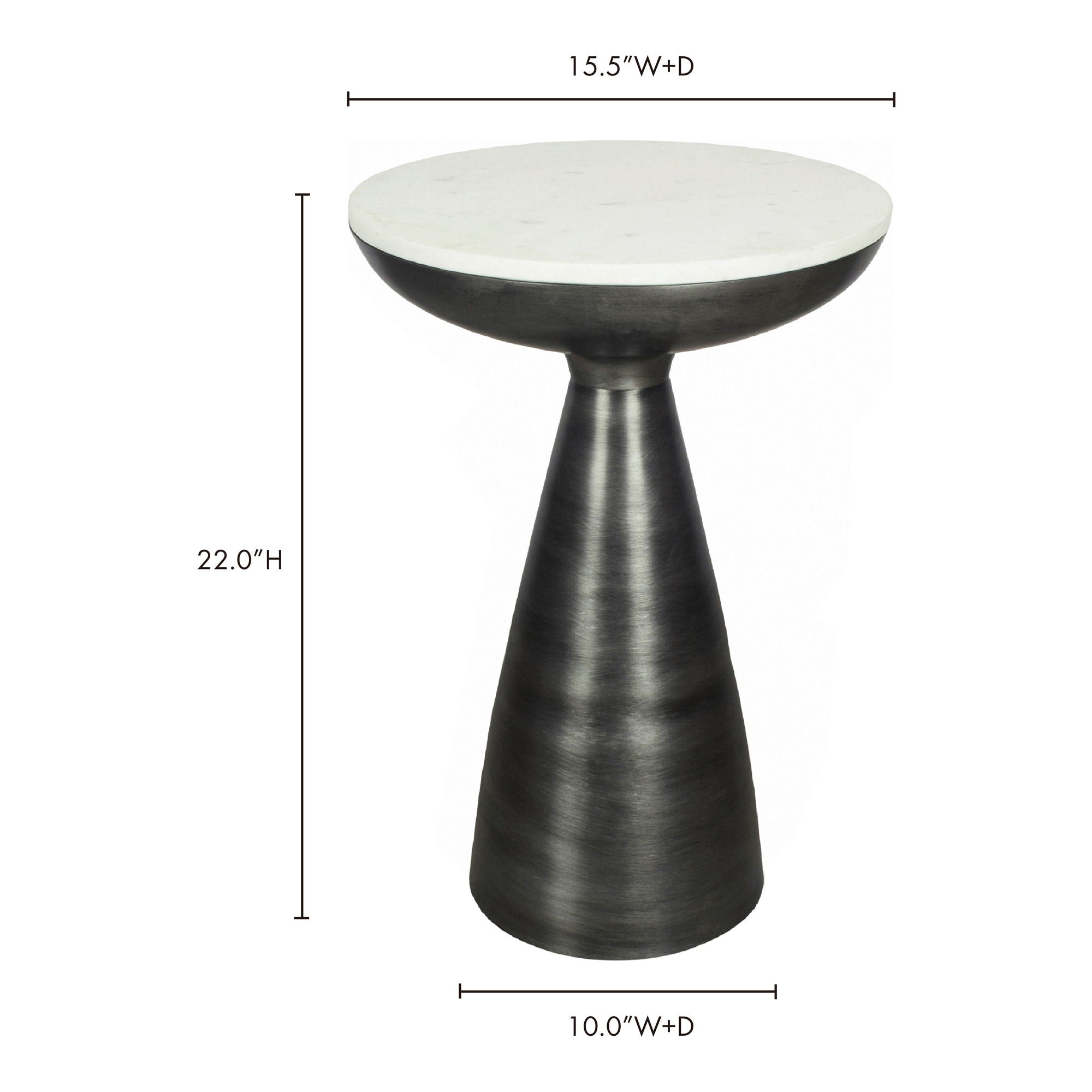 Font - Side Table - Dark Gray