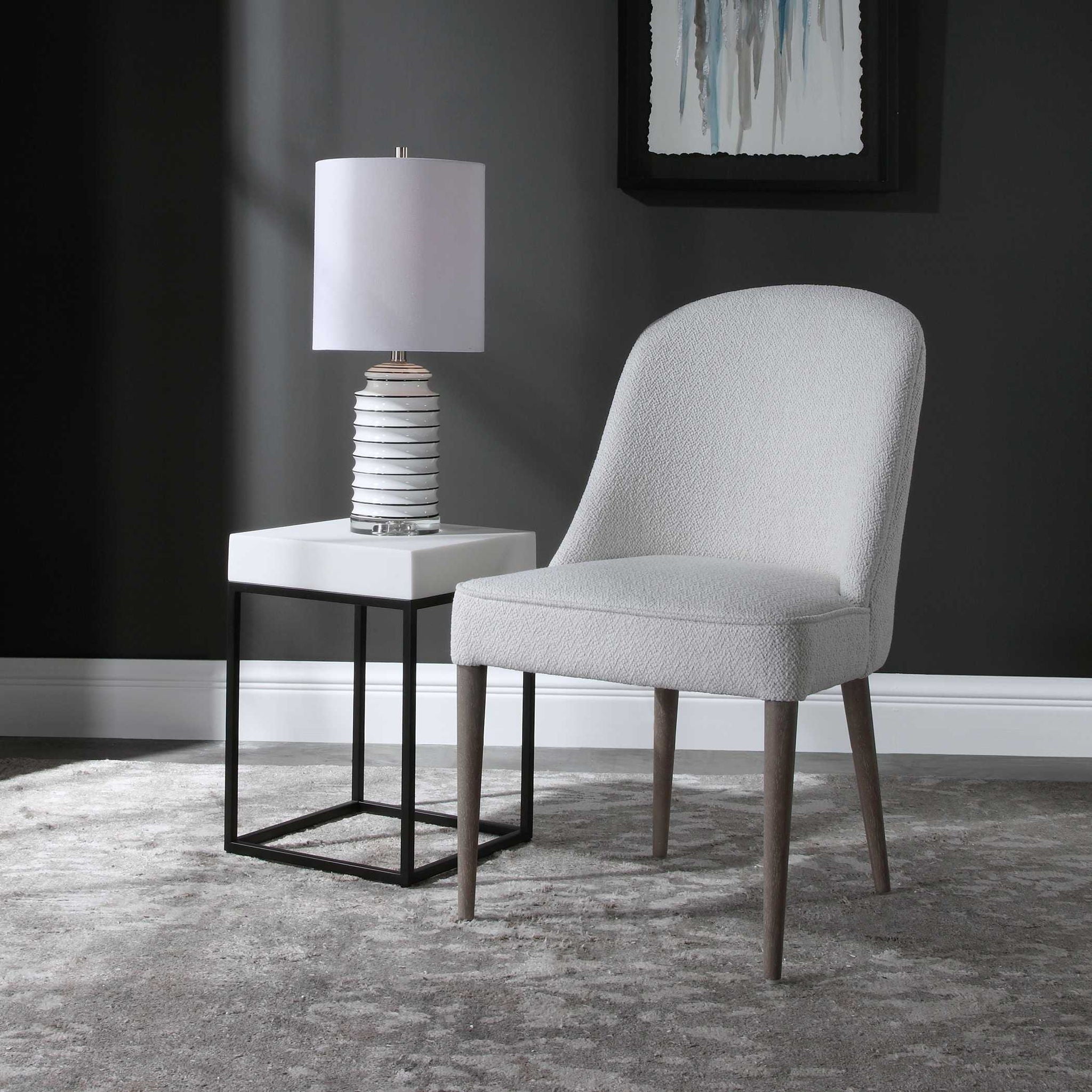 Brie - Armless Chair (Set of 2) - White