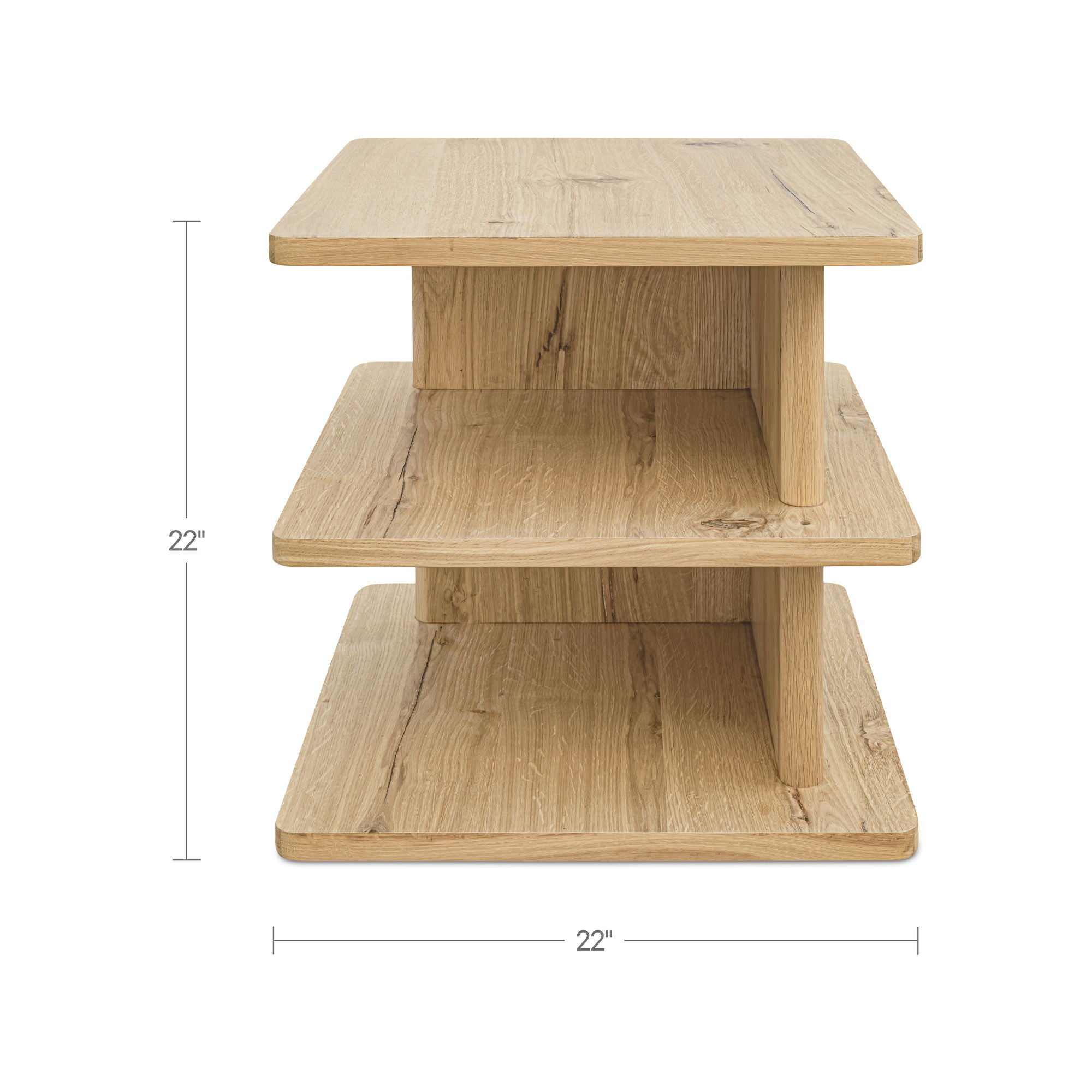 Casey - Side Table - Light Brown / Oak