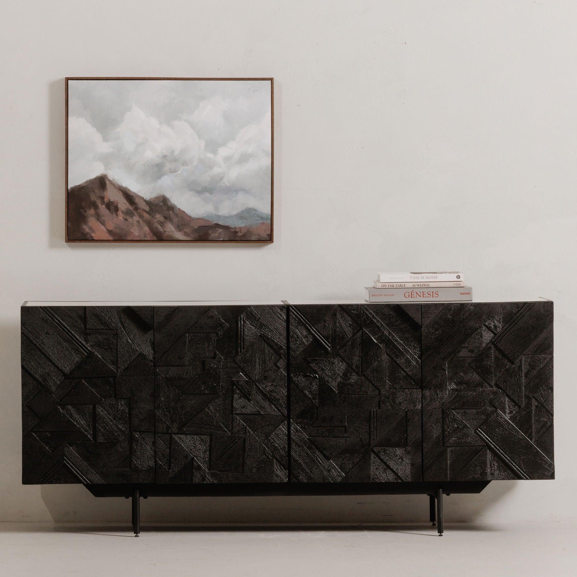 Kattan - Sideboard - Black - Wood