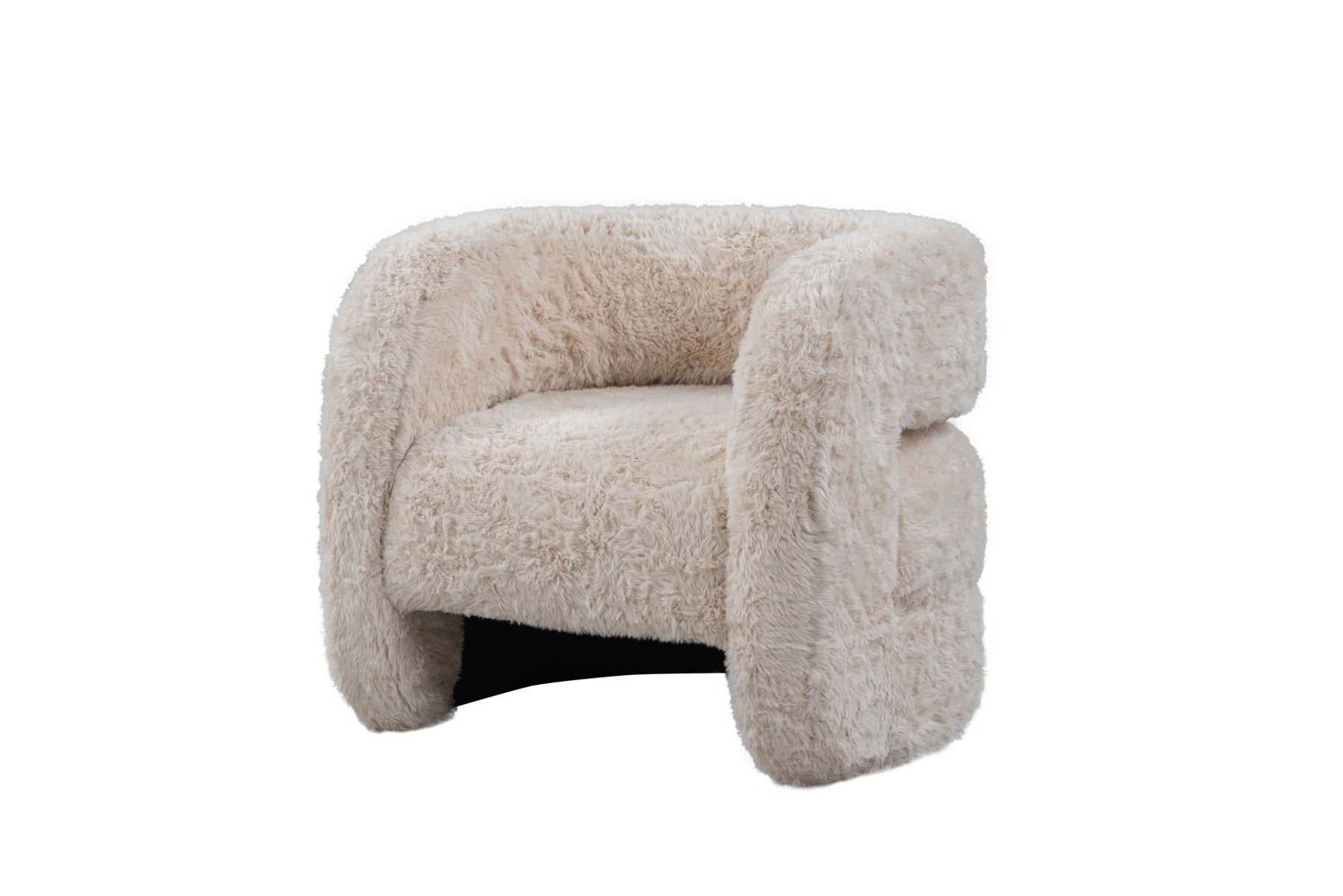 Teddy - Plush Accent Chair - Beige